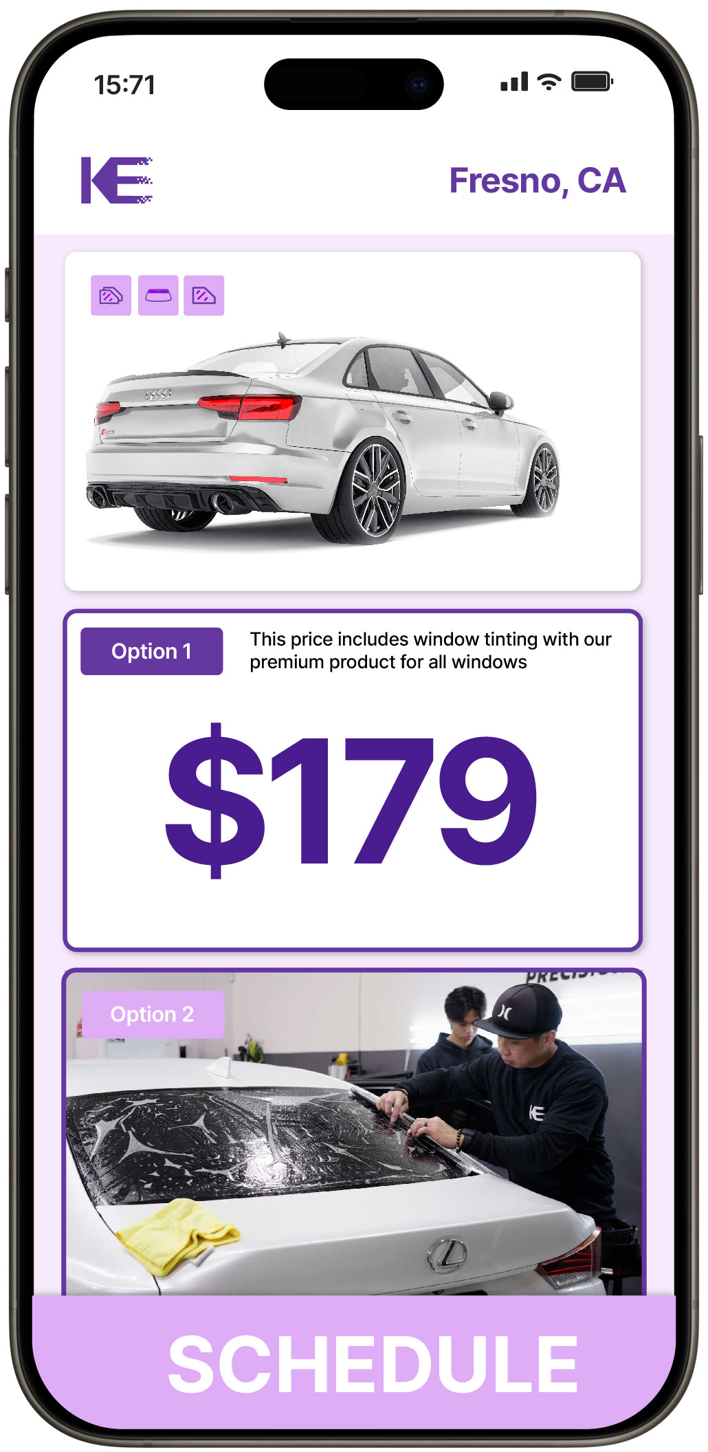 View Competitive Car Window Tinting Prices in Fresno, California