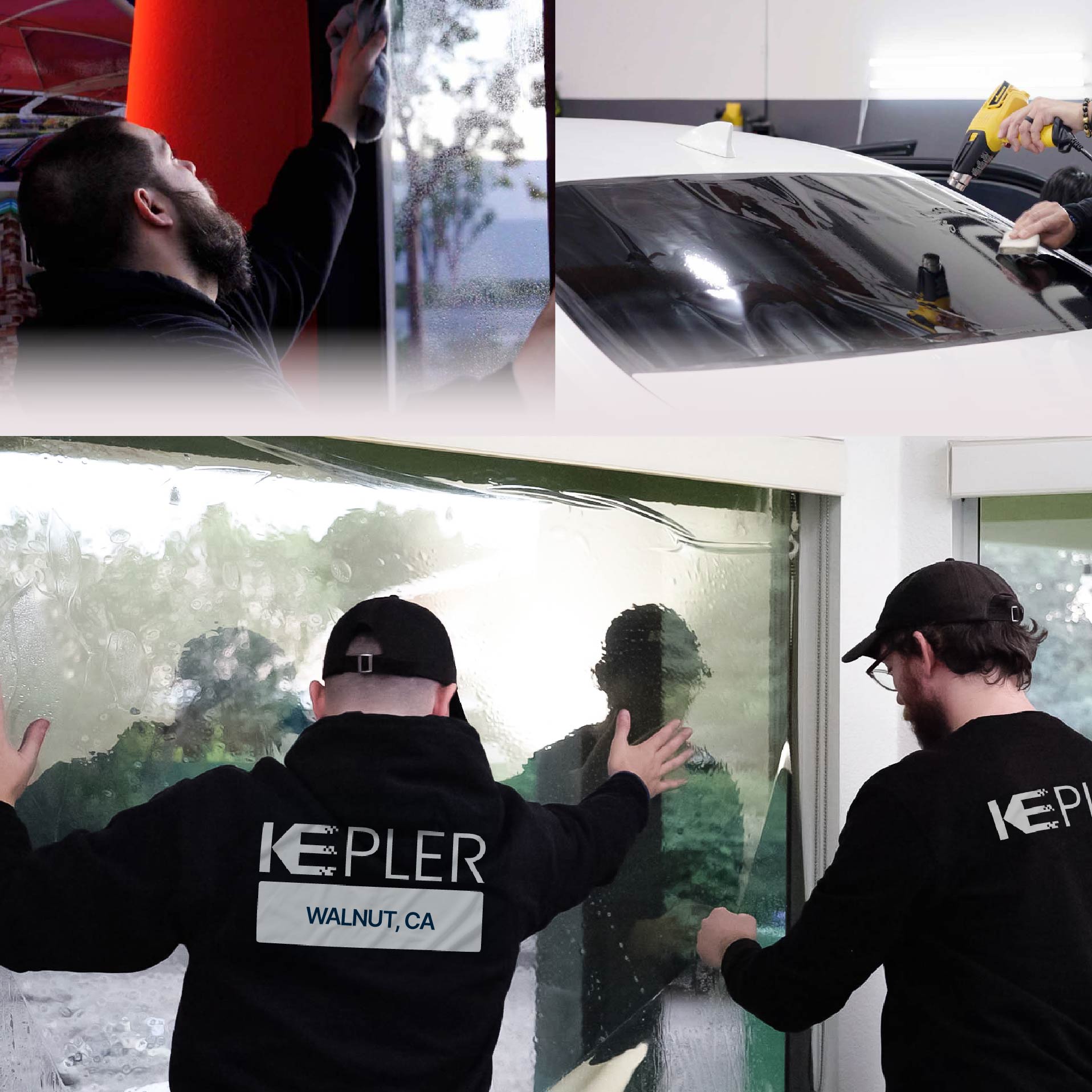 Kepler Specialist Performing Commercial Window Tinting in Walnut Walnut