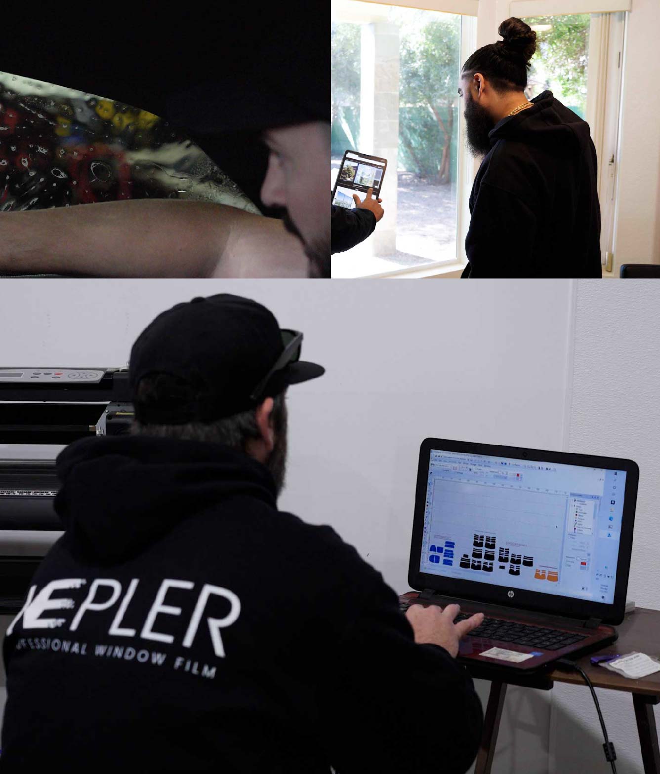 Ceramic Window Tinting Expert Cutting Film in Parker, Colorado