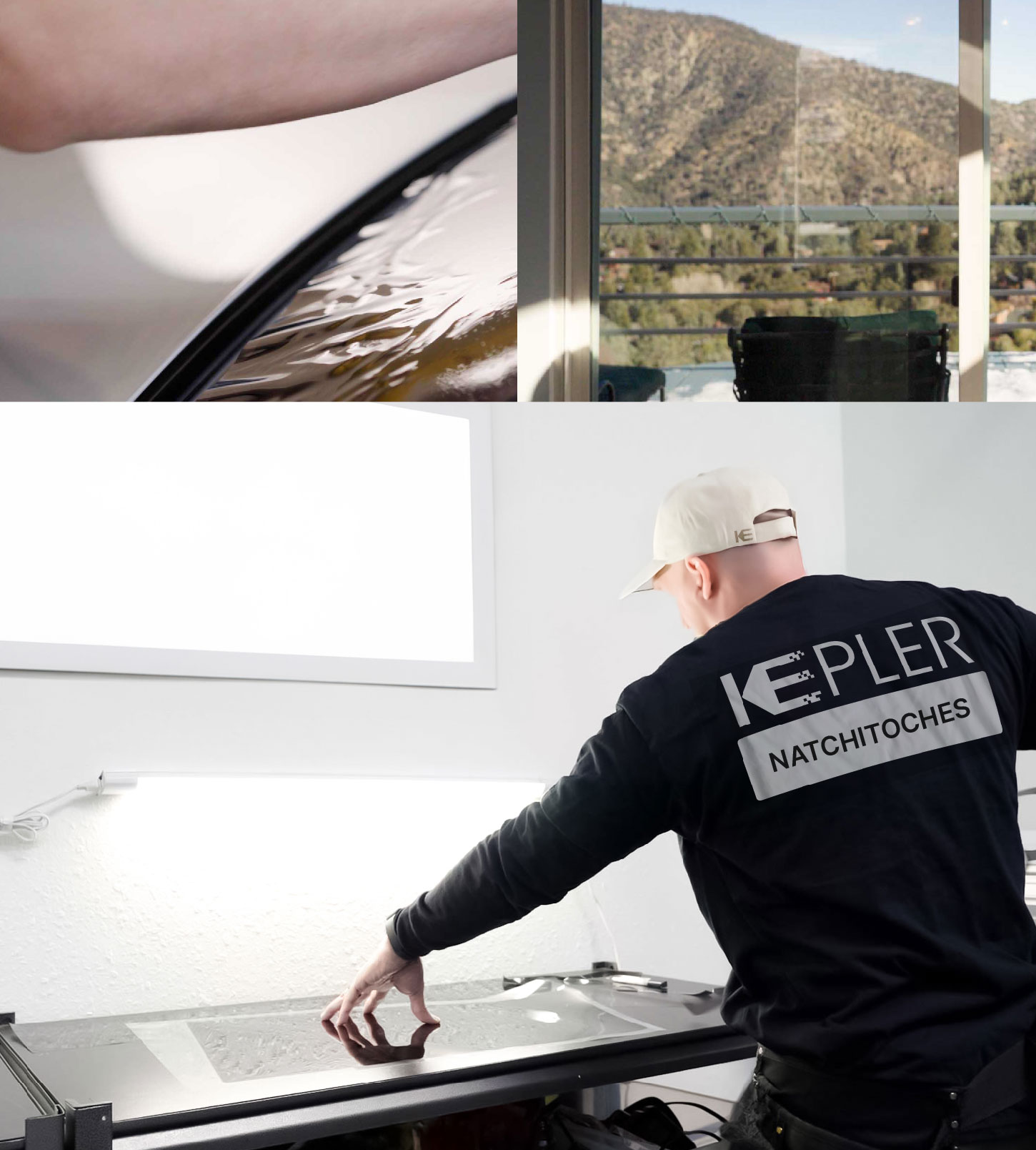 Window Tinting Specialist Cutting Film in Natchitoches, Louisiana