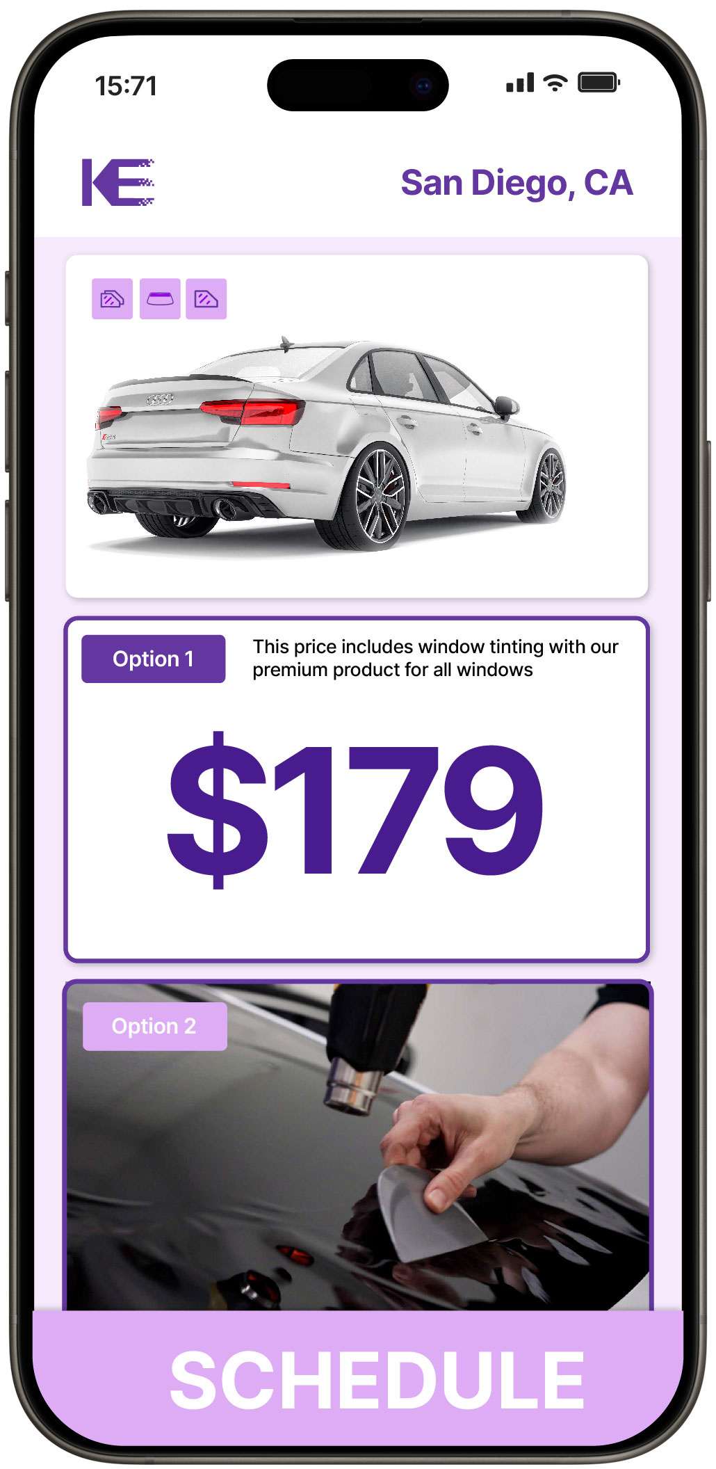 View Affordable Car Window Tinting Prices in San Diego, California