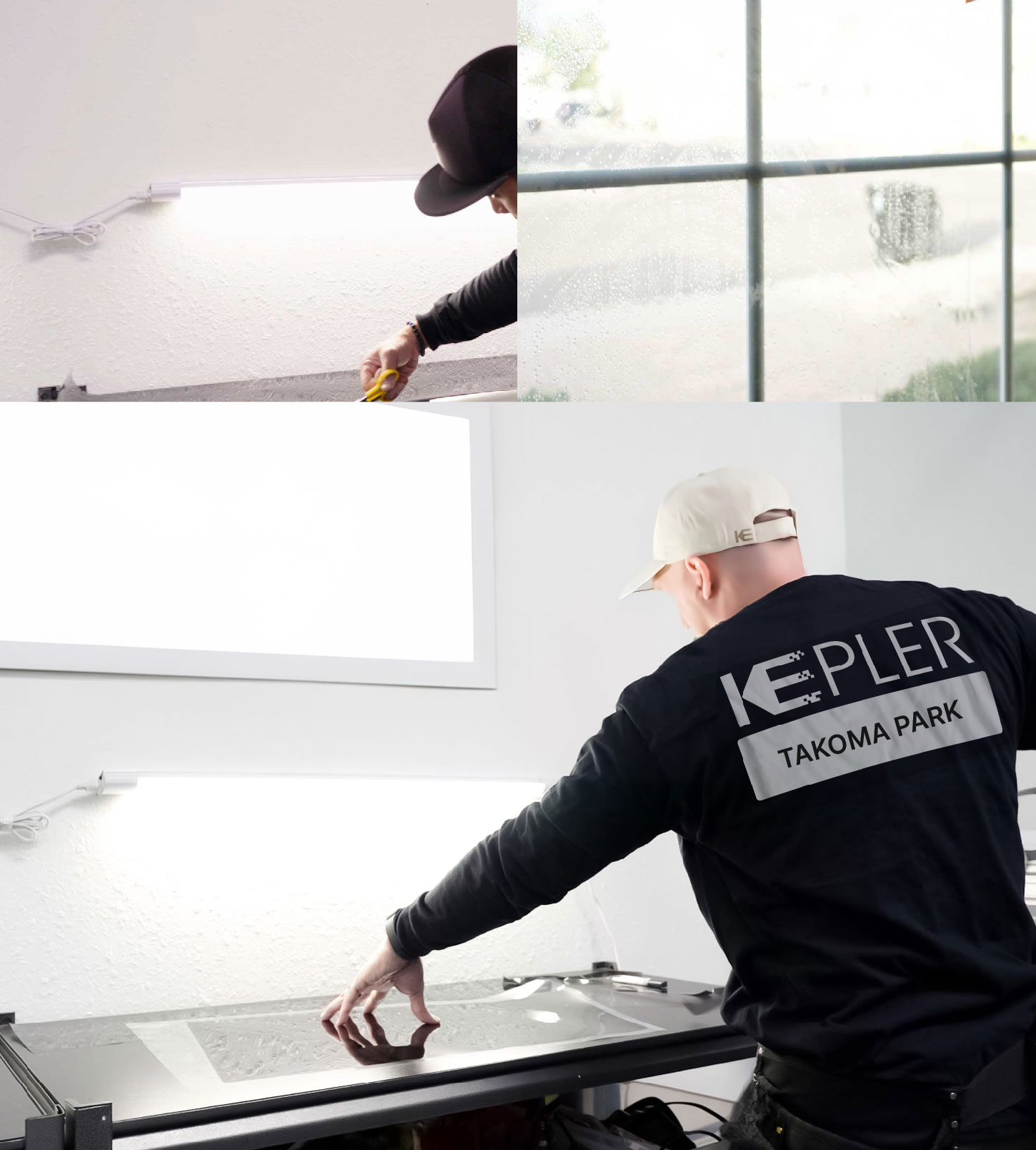 Window Tinting Specialist Cutting Film in Takoma Park, Maryland