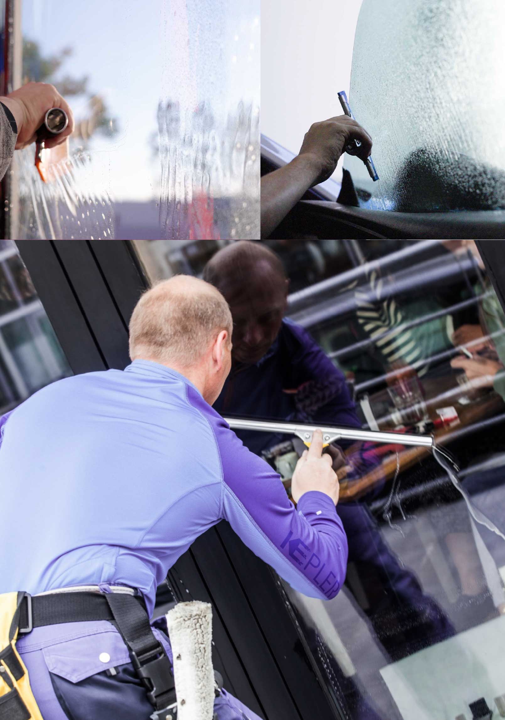 Kepler Expert Applying Anti-Graffiti Window Film to a Trumbull Shop Front