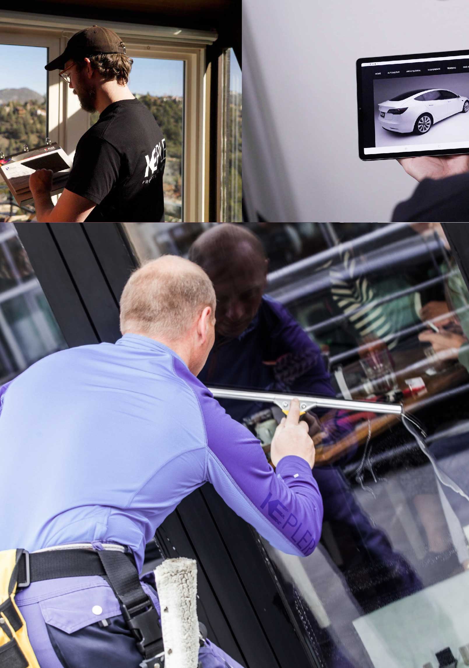 Kepler Professional Applying Anti-Graffiti Window Film to a Peekskill Shop Front