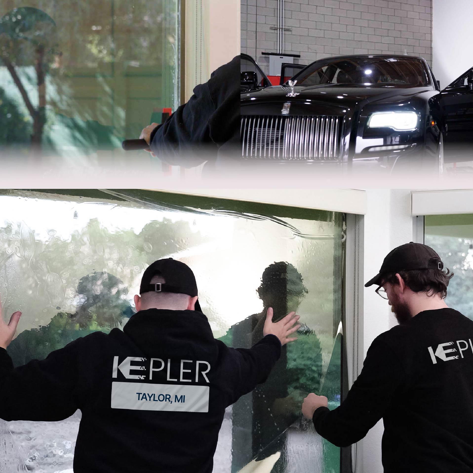 Kepler Specialist Performing Commercial Window Tinting in Taylor Taylor