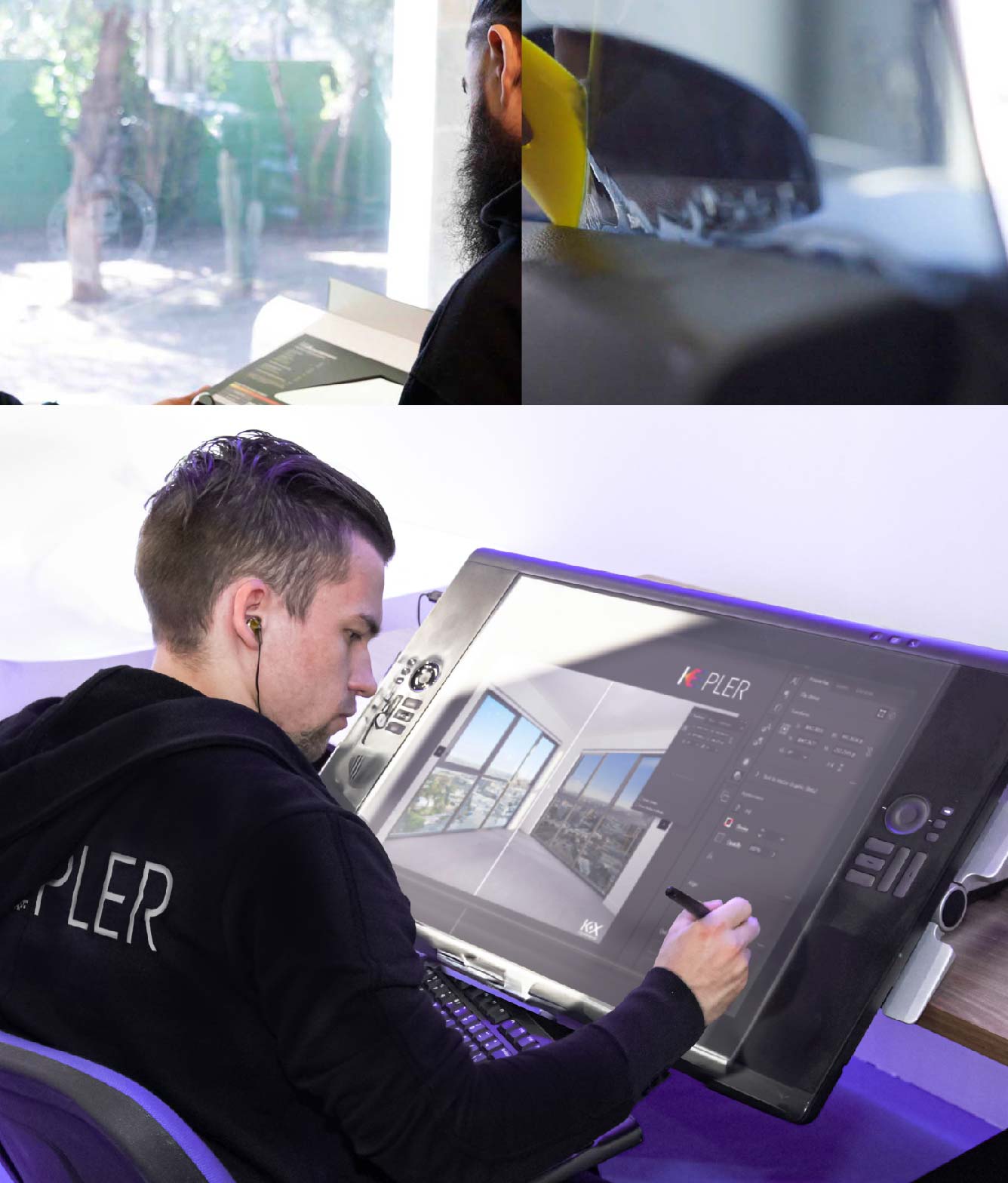 Kepler Specialist Performing Commercial Window Tinting in Elgin Elgin