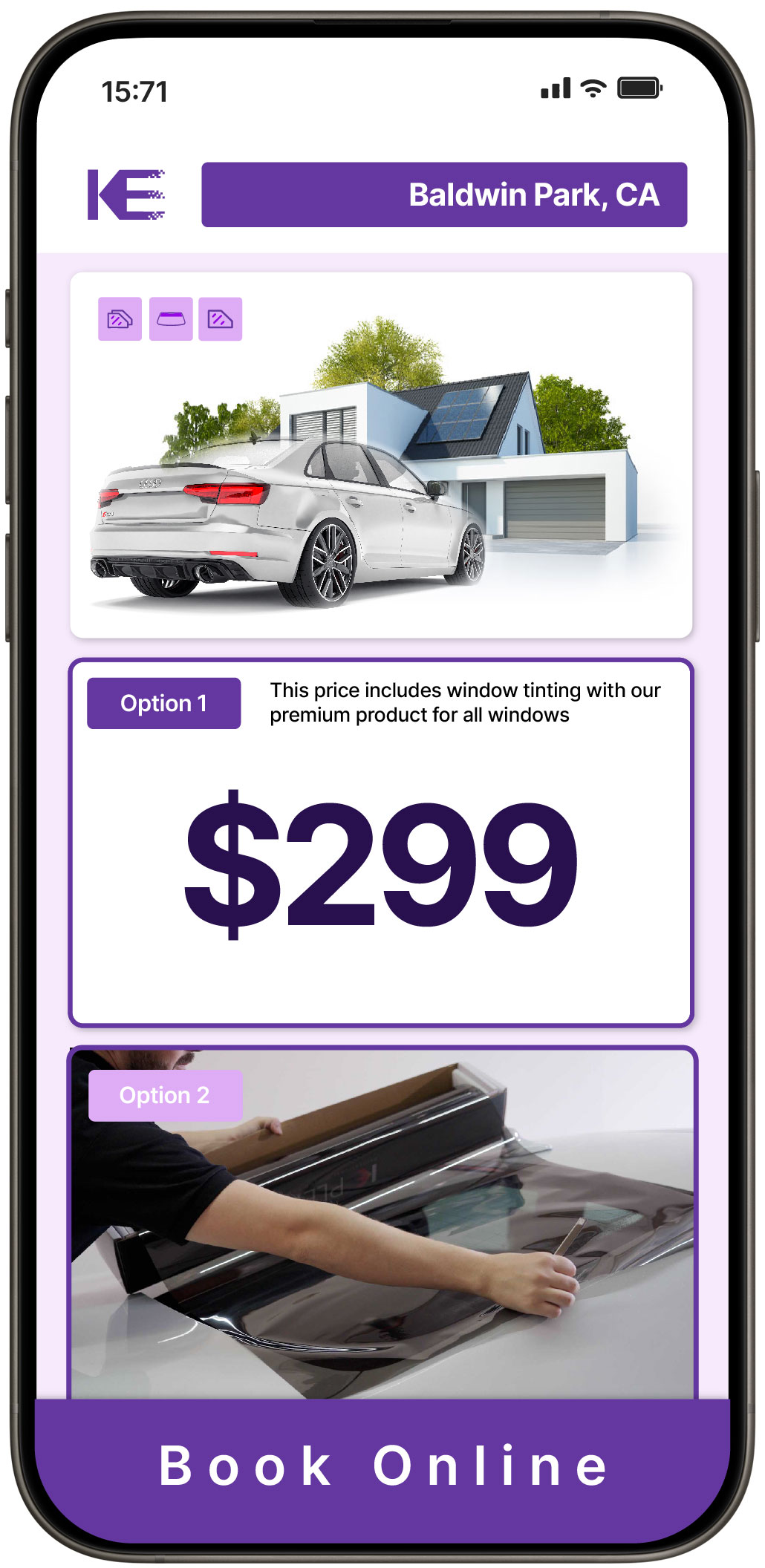 View Reasonable Tesla Window Tinting Costs in Visalia, California