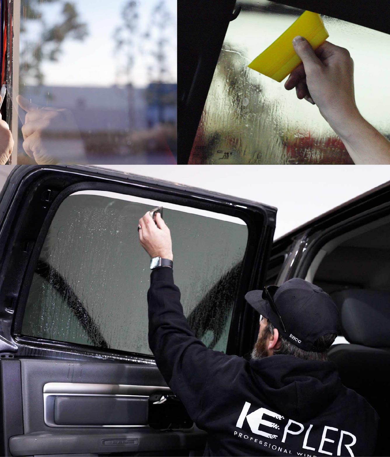 Kepler Window Tinting Specialists at Work in Somerset, Massachusetts