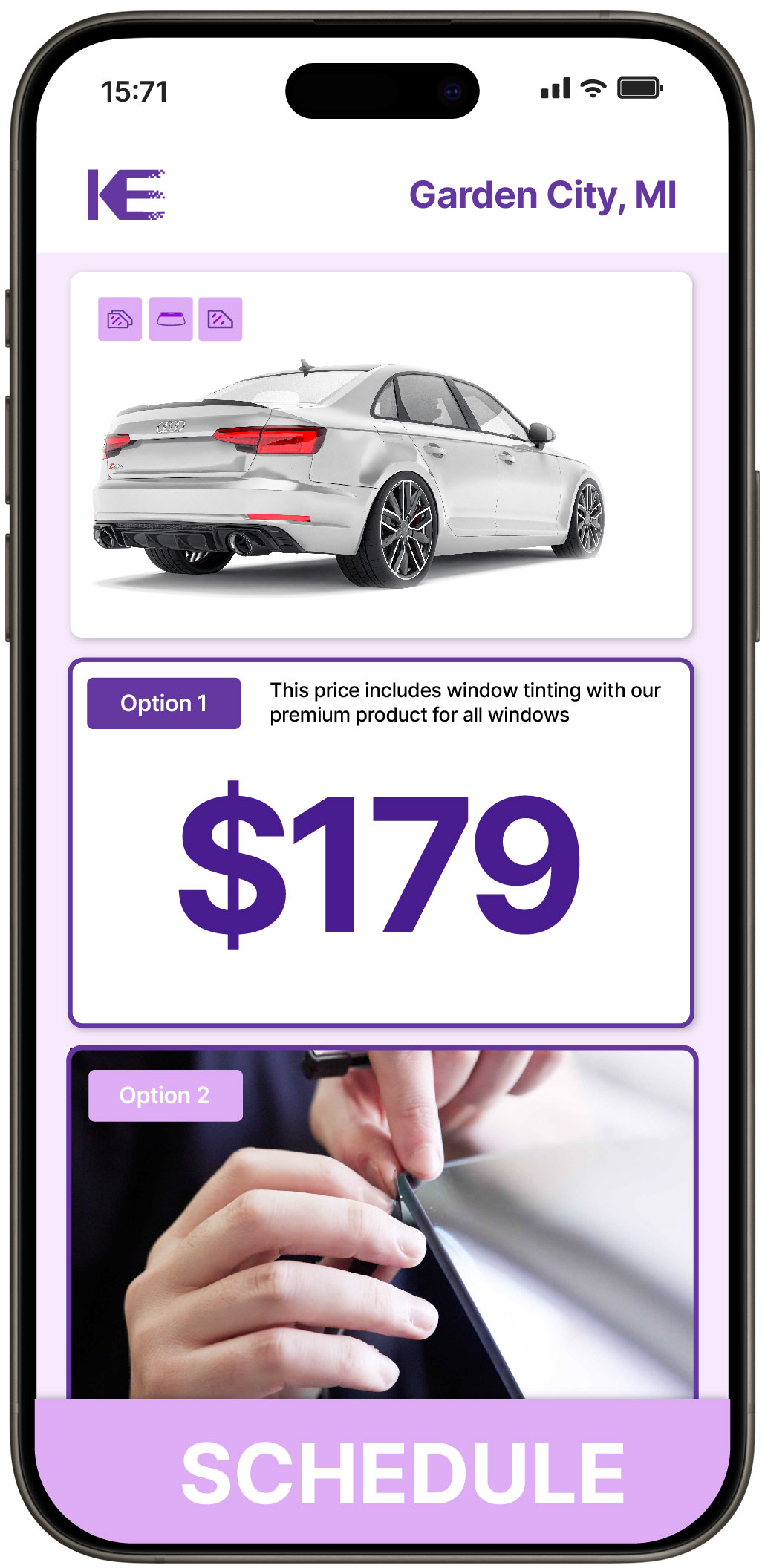 View Affordable Car Window Tinting Prices in Garden City, Michigan