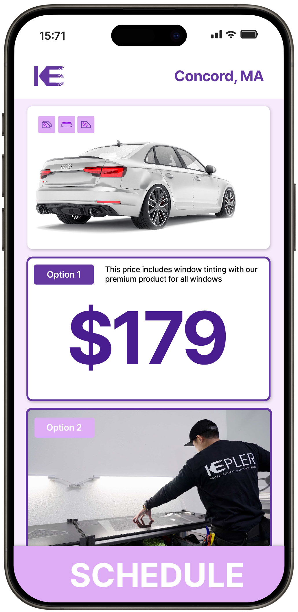 View Reasonable Car Window Tinting Prices in Concord, Massachusetts