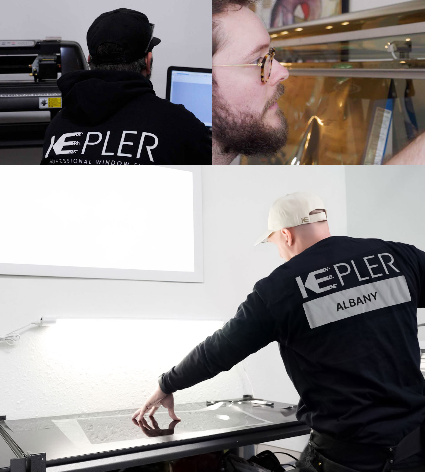 Window Tinting Specialist Cutting Film in Albany, New York