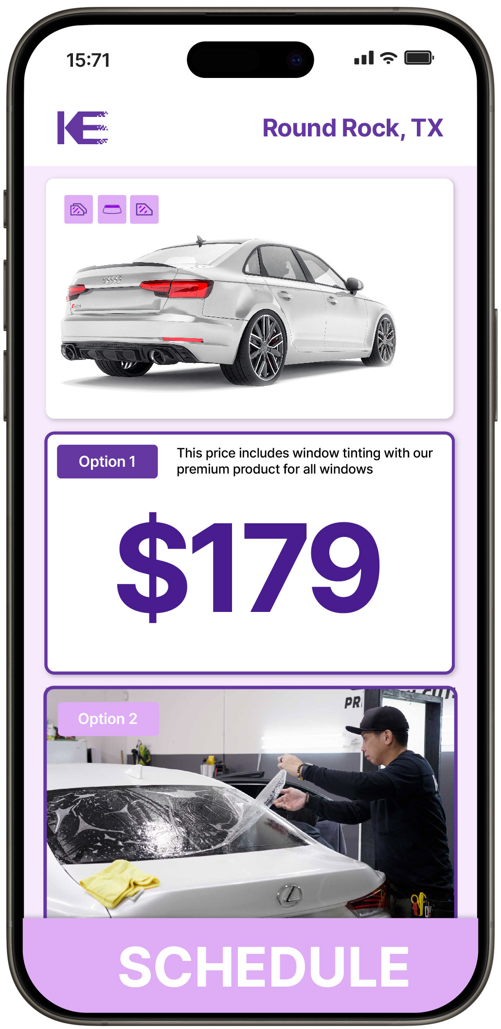 View Competitive Car Window Tinting Prices in Round Rock, Texas
