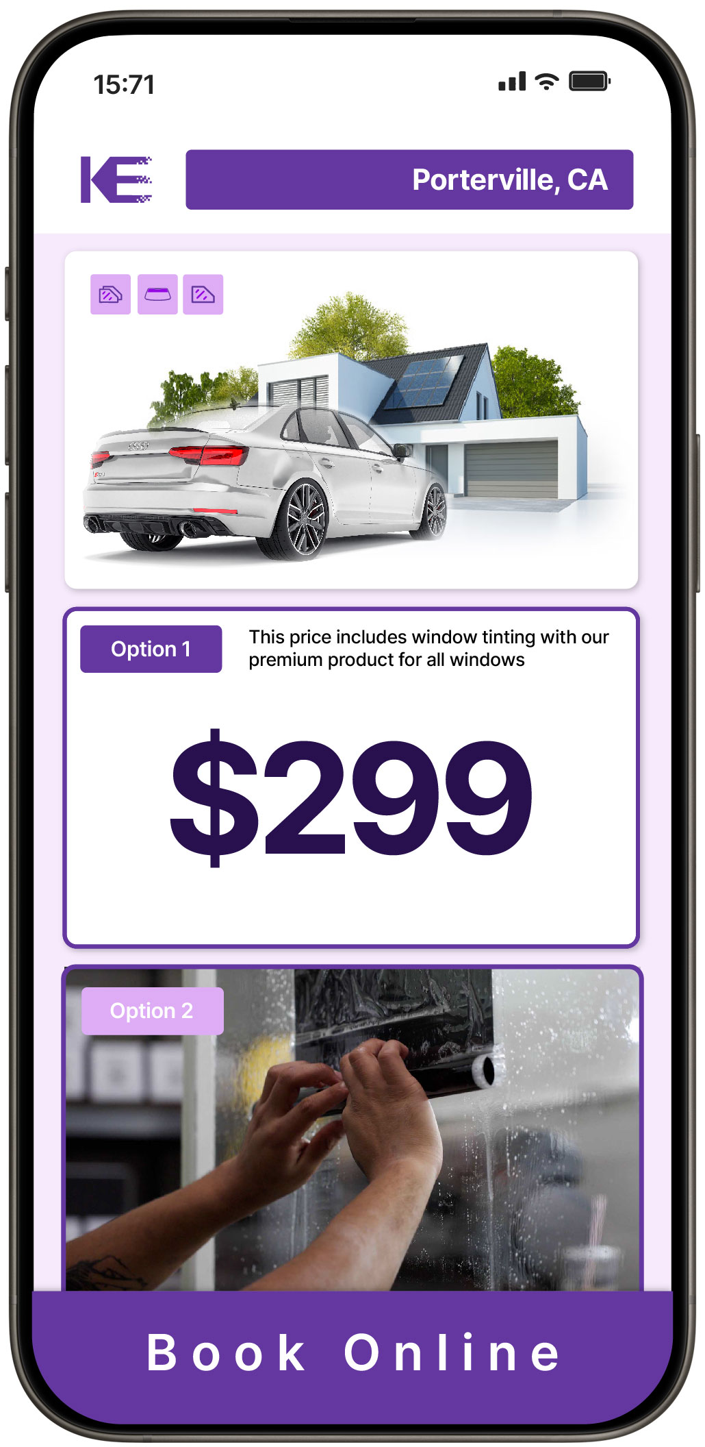 View Competitive Window Tinting Prices in Porterville, California