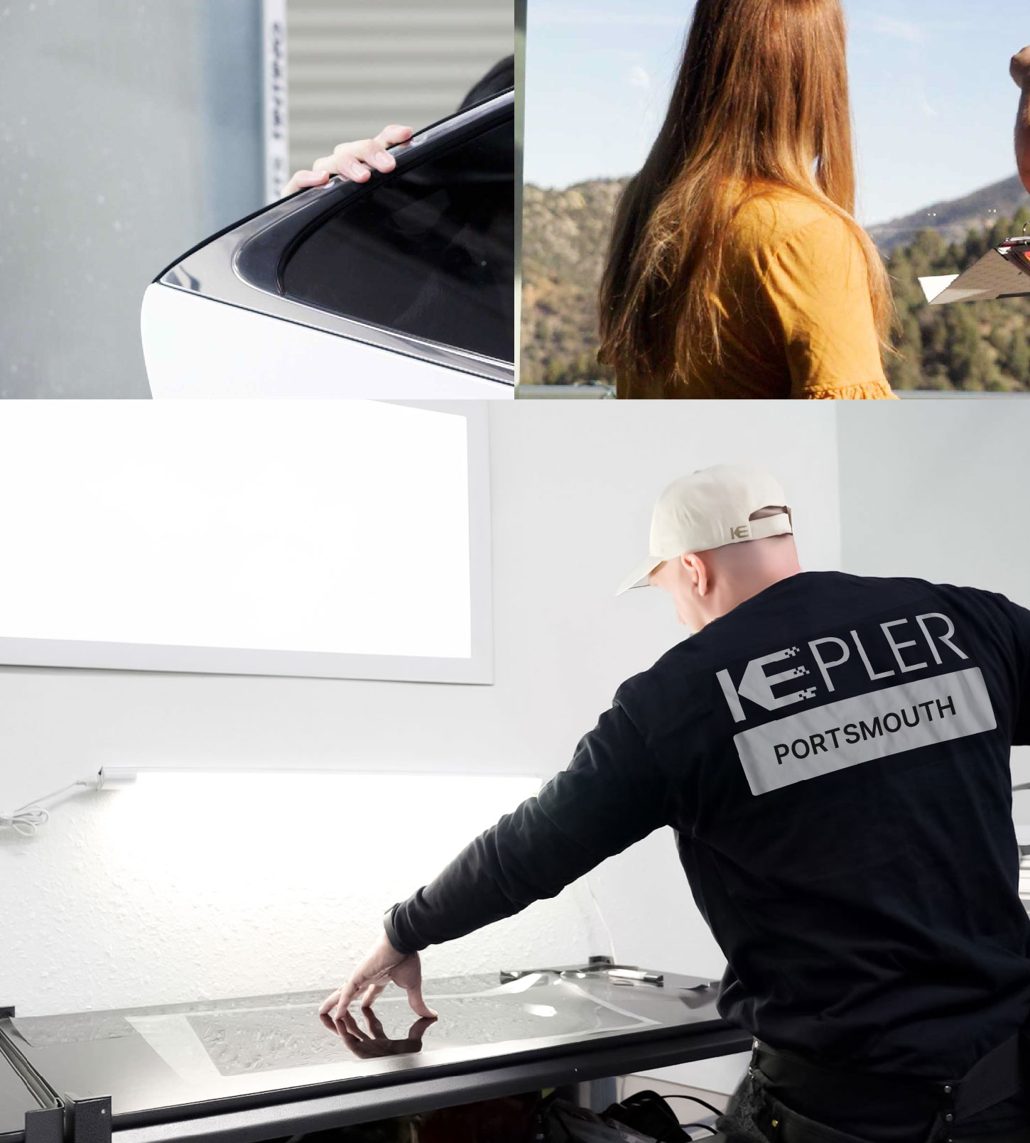 Window Tinting Specialist Cutting Film in Portsmouth, New Hampshire