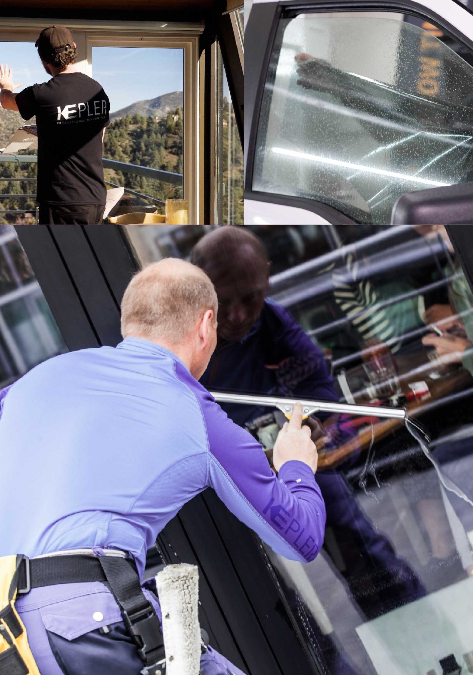 Kepler Expert Applying Anti-Graffiti Window Film to a Haltom City Shop Front