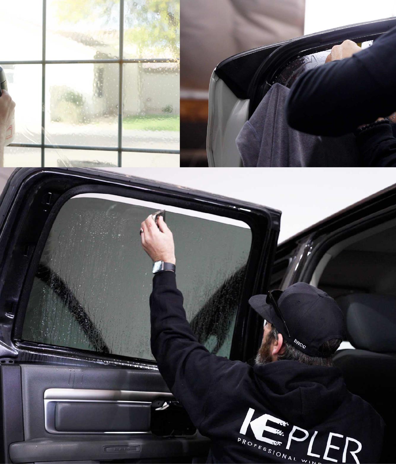 Kepler Window Tinting Specialists at Work in Arlington Heights, Massachusetts