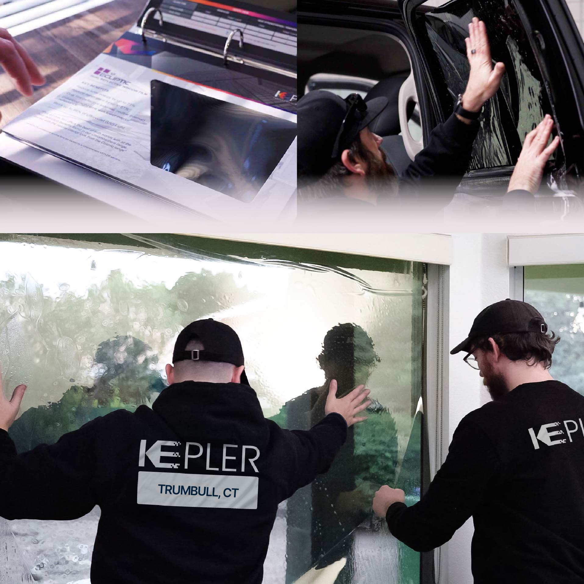 Kepler Specialist Performing Commercial Window Tinting in Trumbull Trumbull