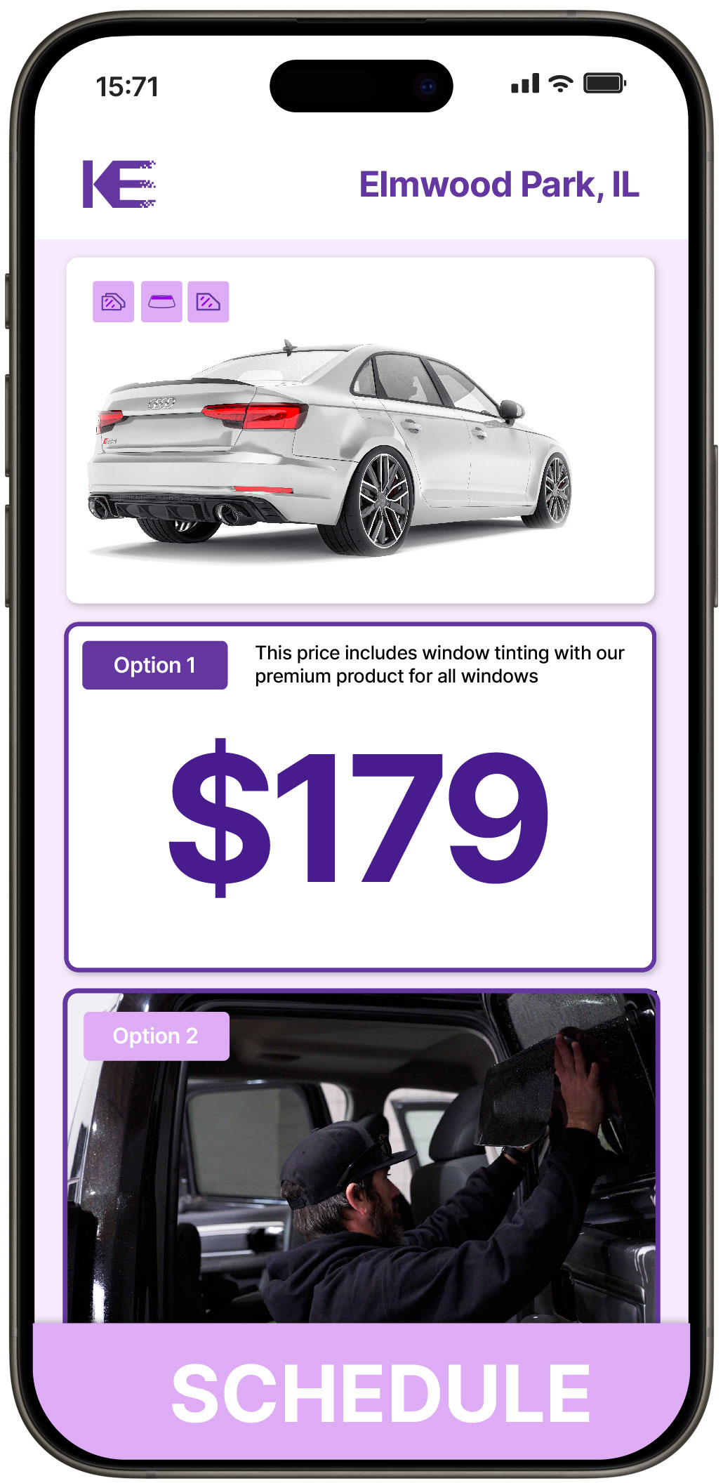 View Reasonable Car Window Tinting Rates in Elmwood Park, Illinois