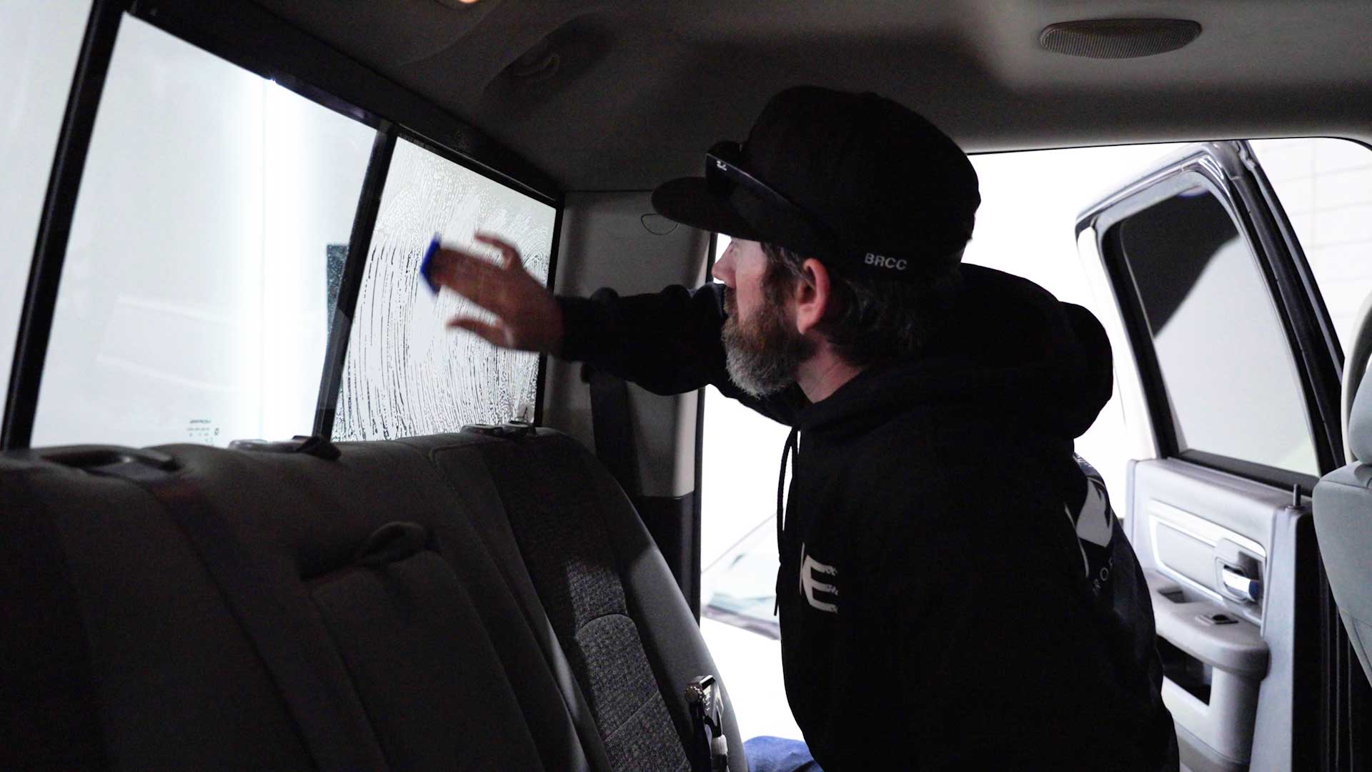 Expert Tesla Window Tinting preparation in Inkster