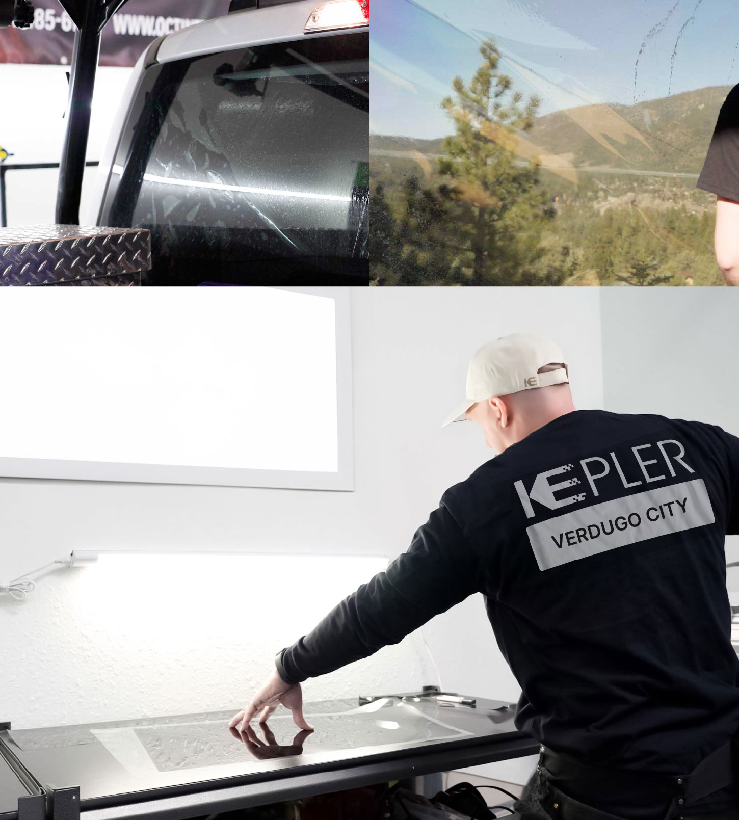 Window Tinting Specialist Cutting Film in Verdugo City, California