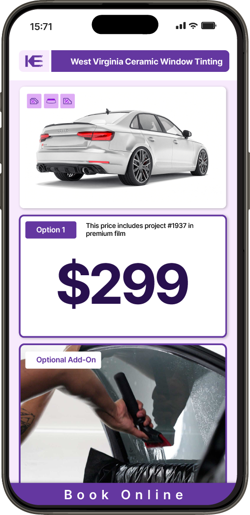 View Competitive Car Window Tinting Prices in West Virginia