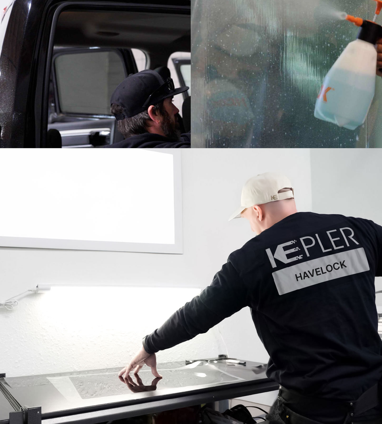 Window Tinting Specialist Cutting Film in Havelock, North Carolina
