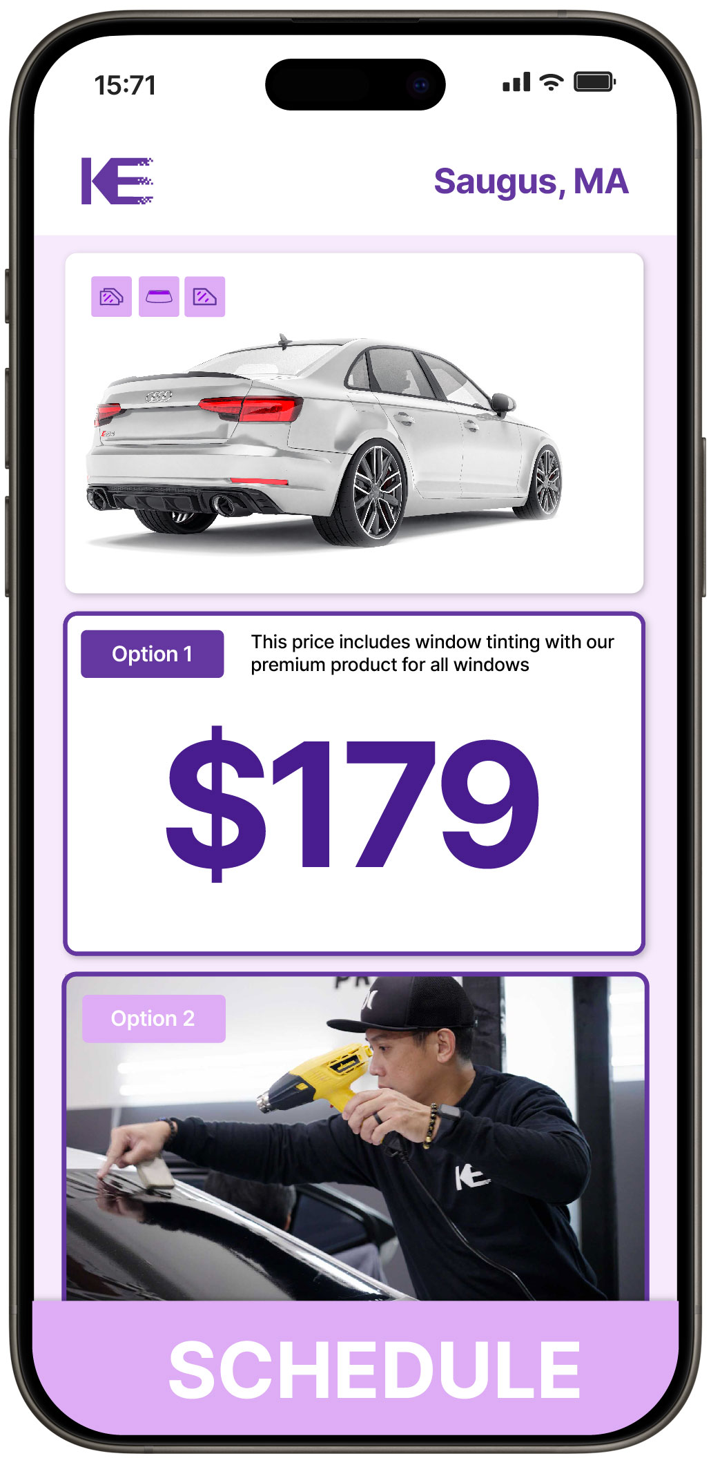 View Affordable Car Window Tinting Rates in Saugus, Massachusetts