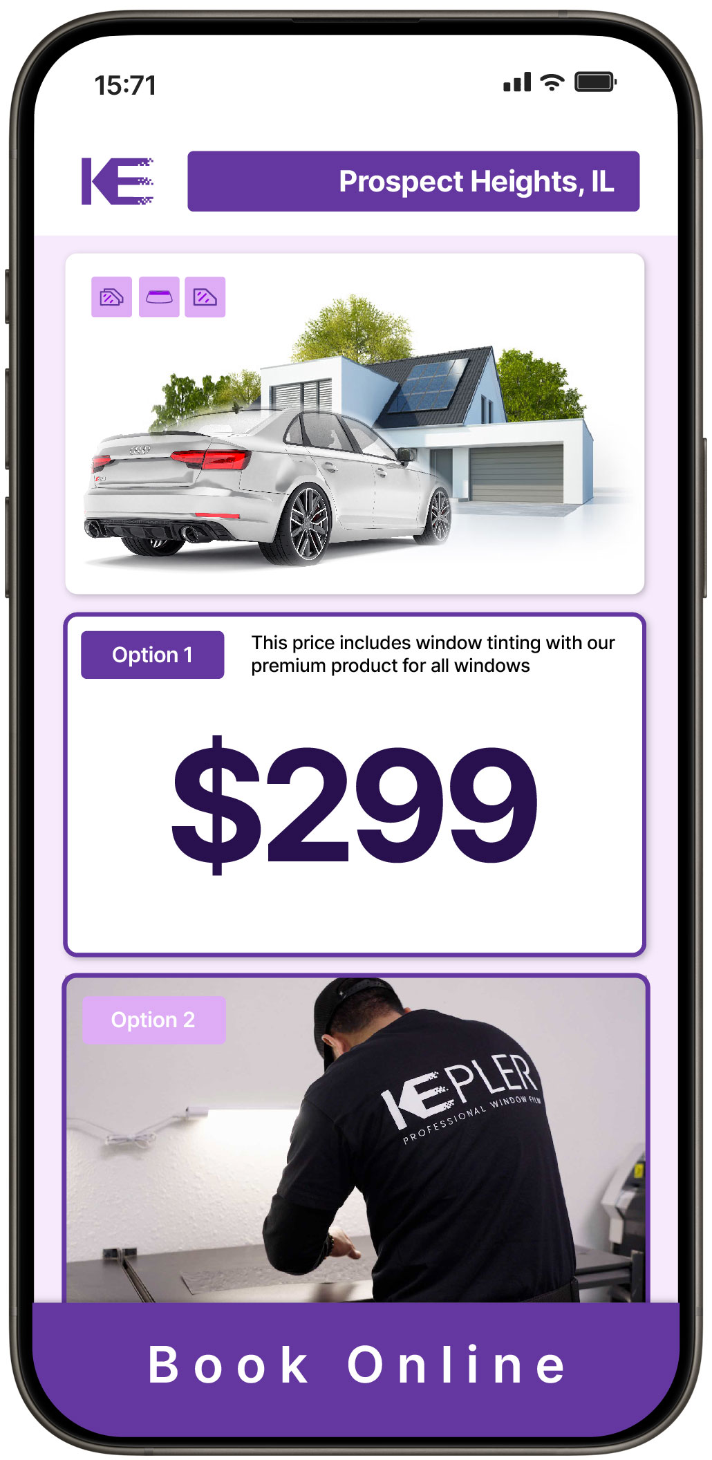View Competitive Window Tinting Prices in Prospect Heights, Illinois