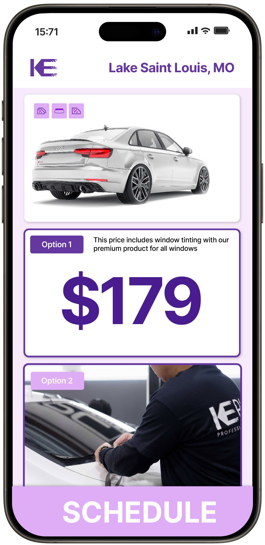 View Reasonable Car Window Tinting Prices in Lake Saint Louis, Missouri
