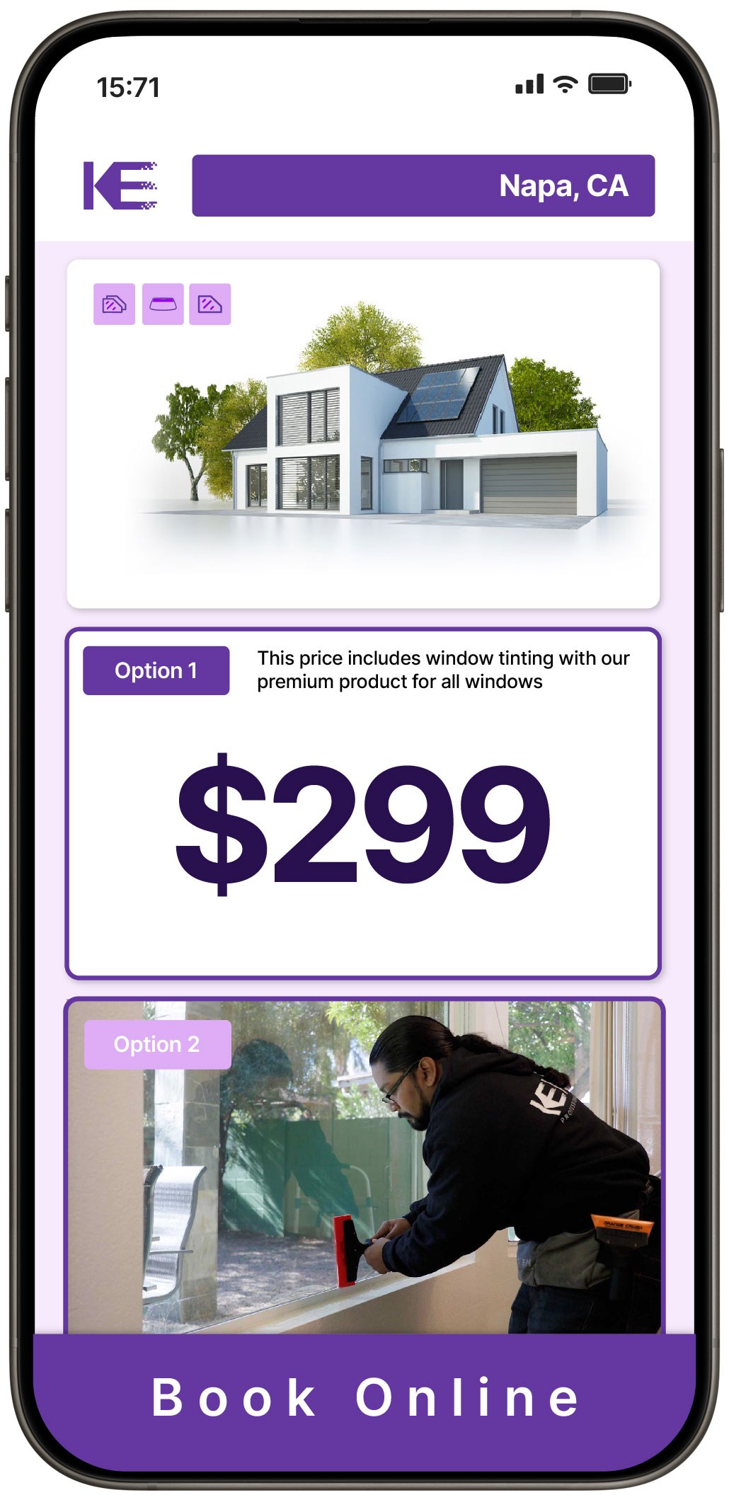 View Affordable Home Window Tinting Rates in Napa, California