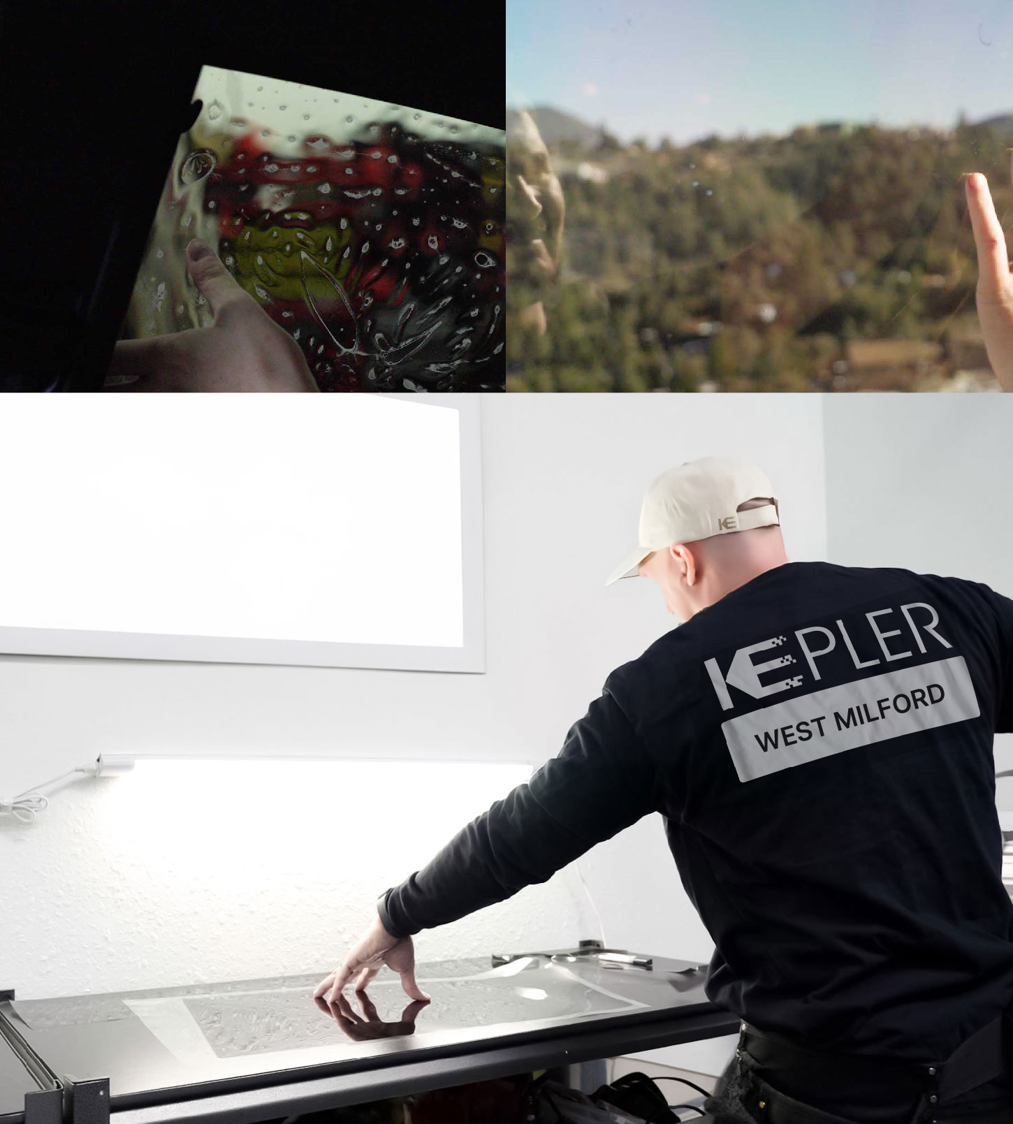 Window Tinting Specialist Cutting Film in West Milford, New Jersey