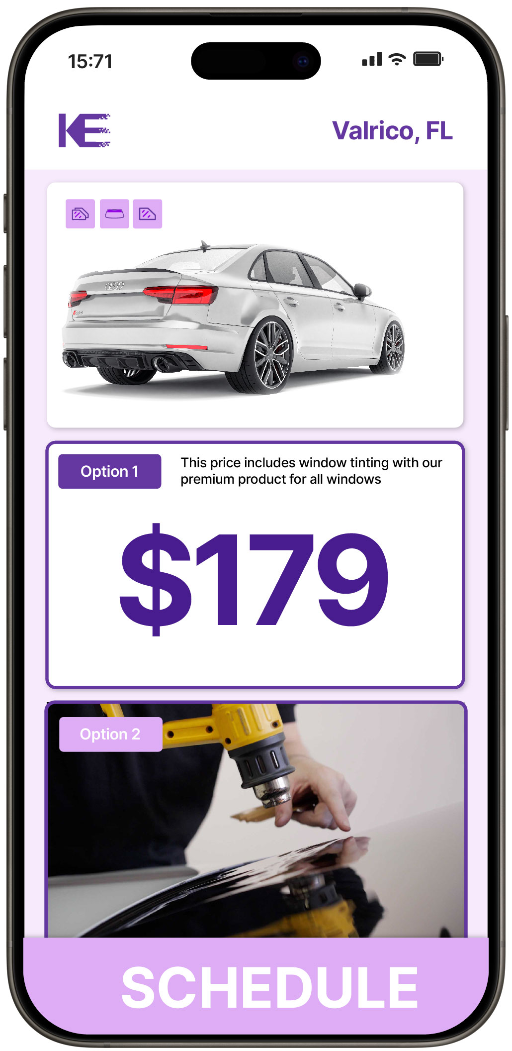 View Competitive Car Window Tinting Costs in Valrico, Florida