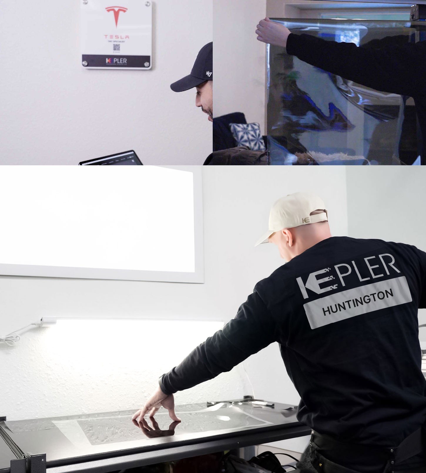 Window Tinting Specialist Cutting Film in Huntington, New York