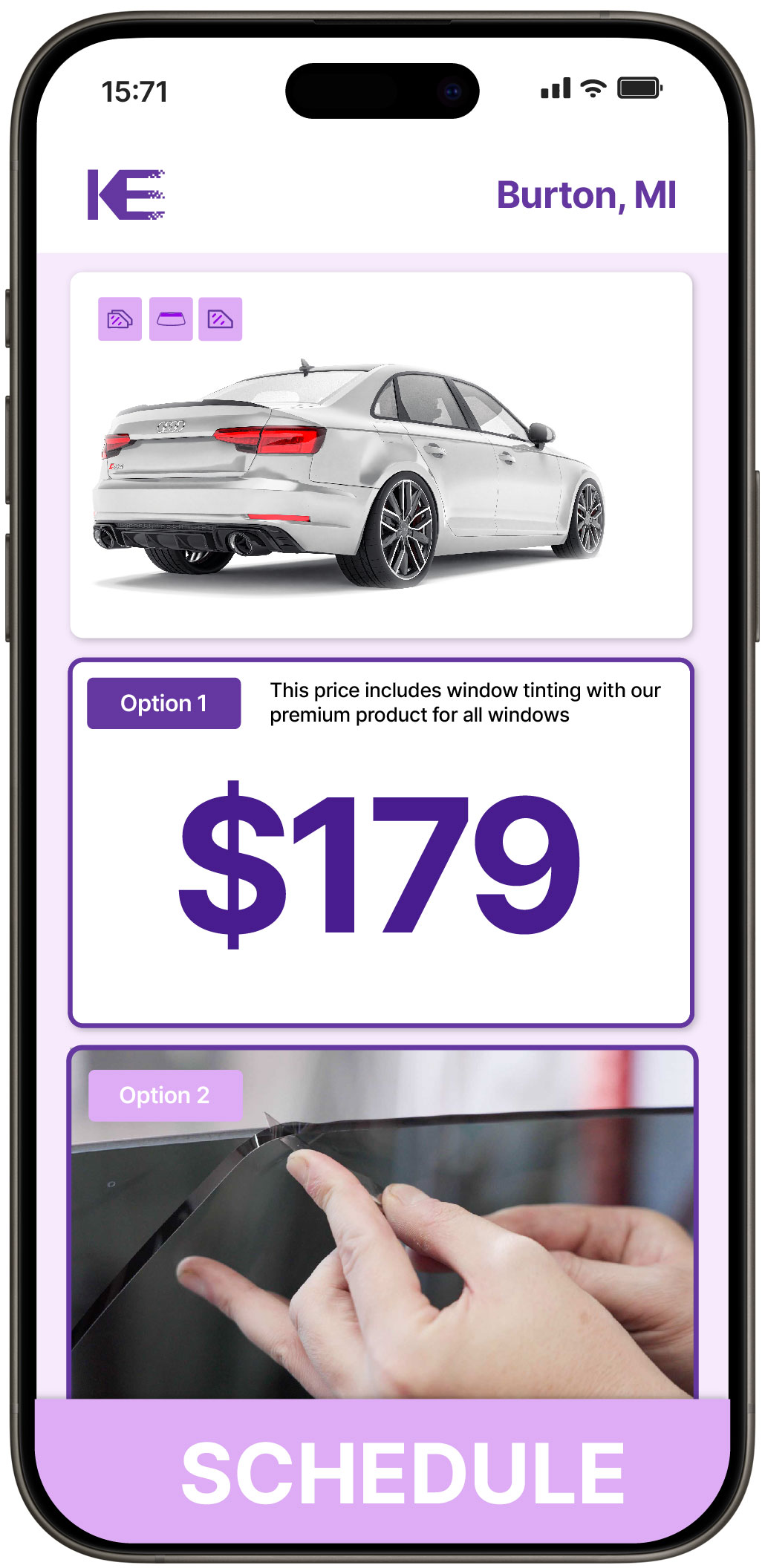 View Competitive Car Window Tinting Prices in Burton, Michigan