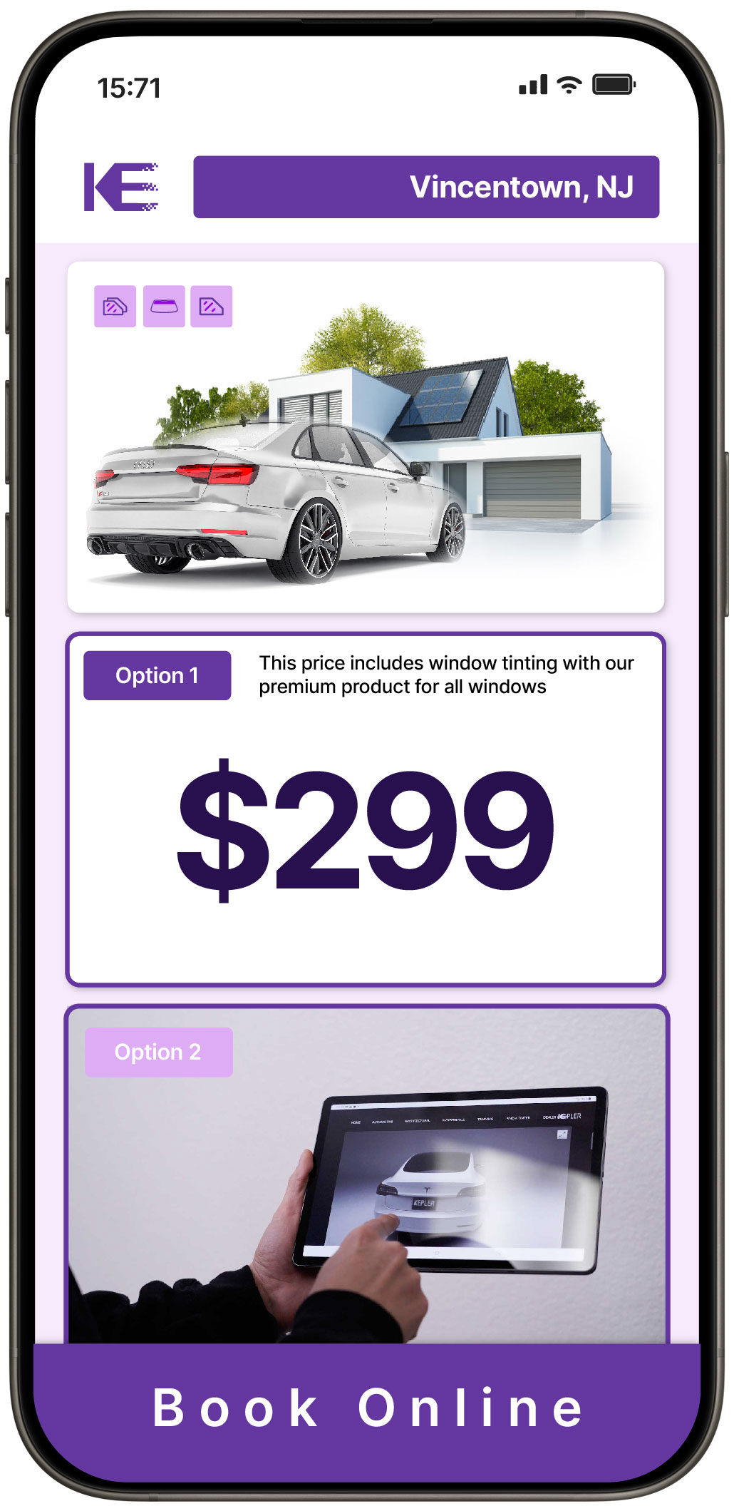 View Competitive Window Tinting Prices in Vincentown, New Jersey