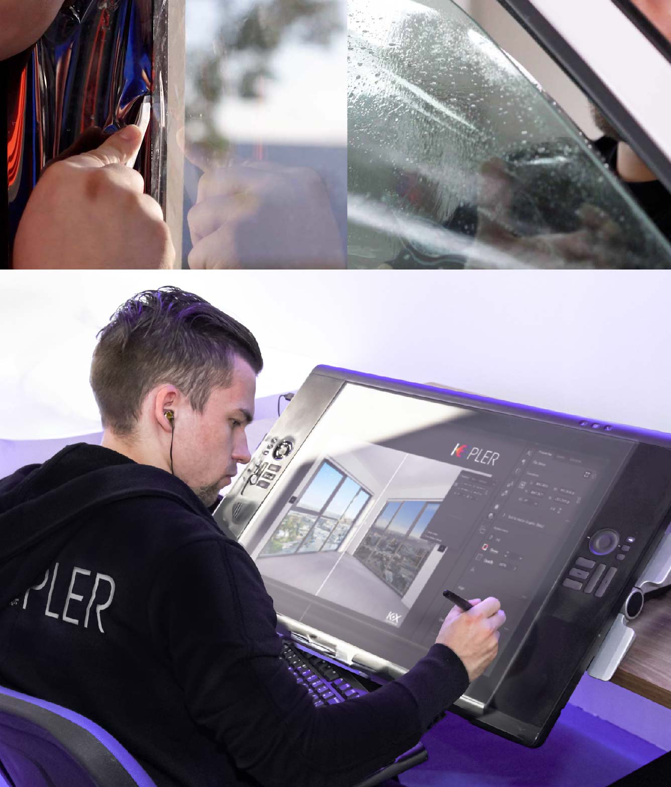 Kepler Specialist Performing Commercial Window Tinting in Universal City Universal City