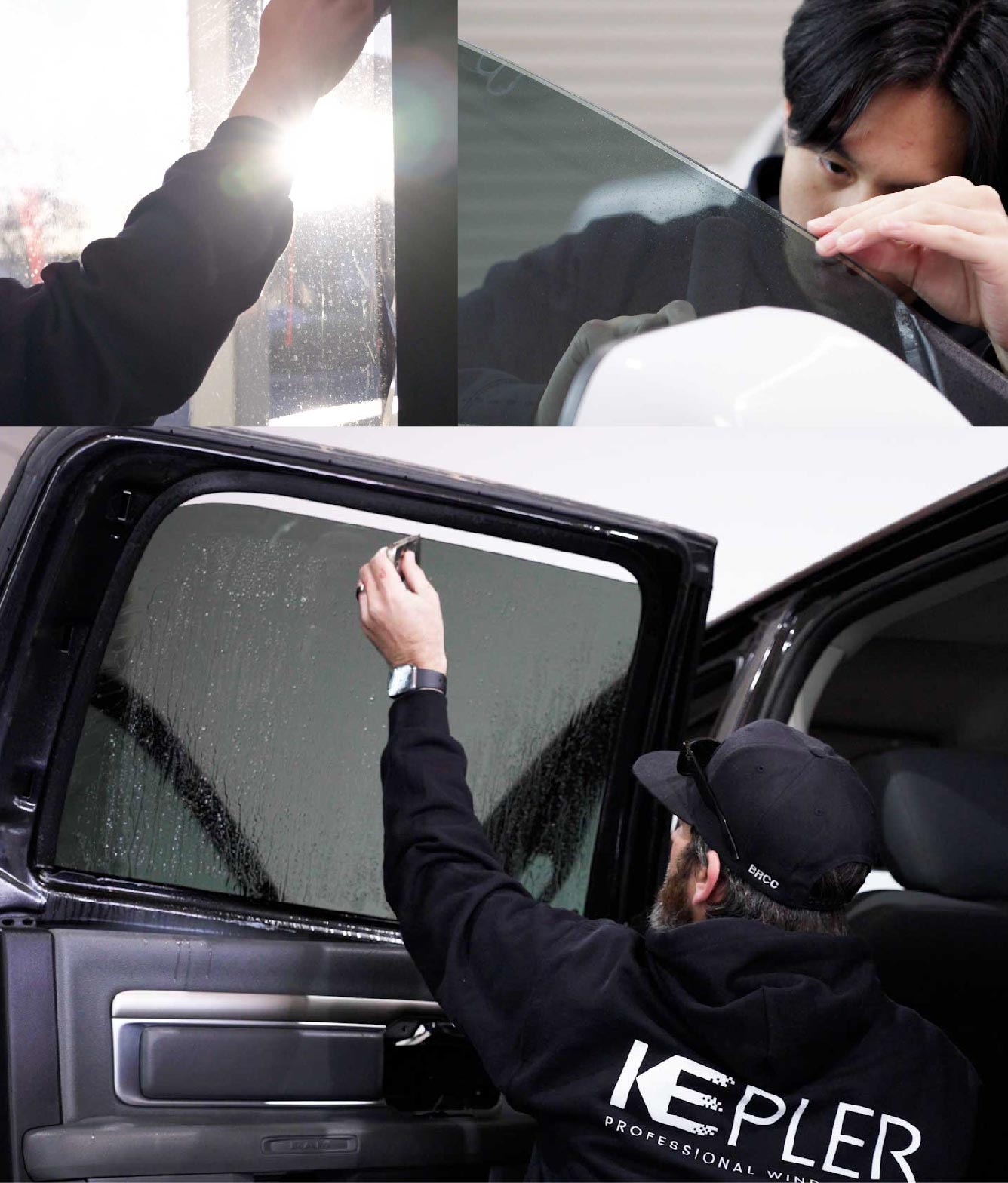 Kepler Window Tinting Specialists at Work in Garden City, Michigan