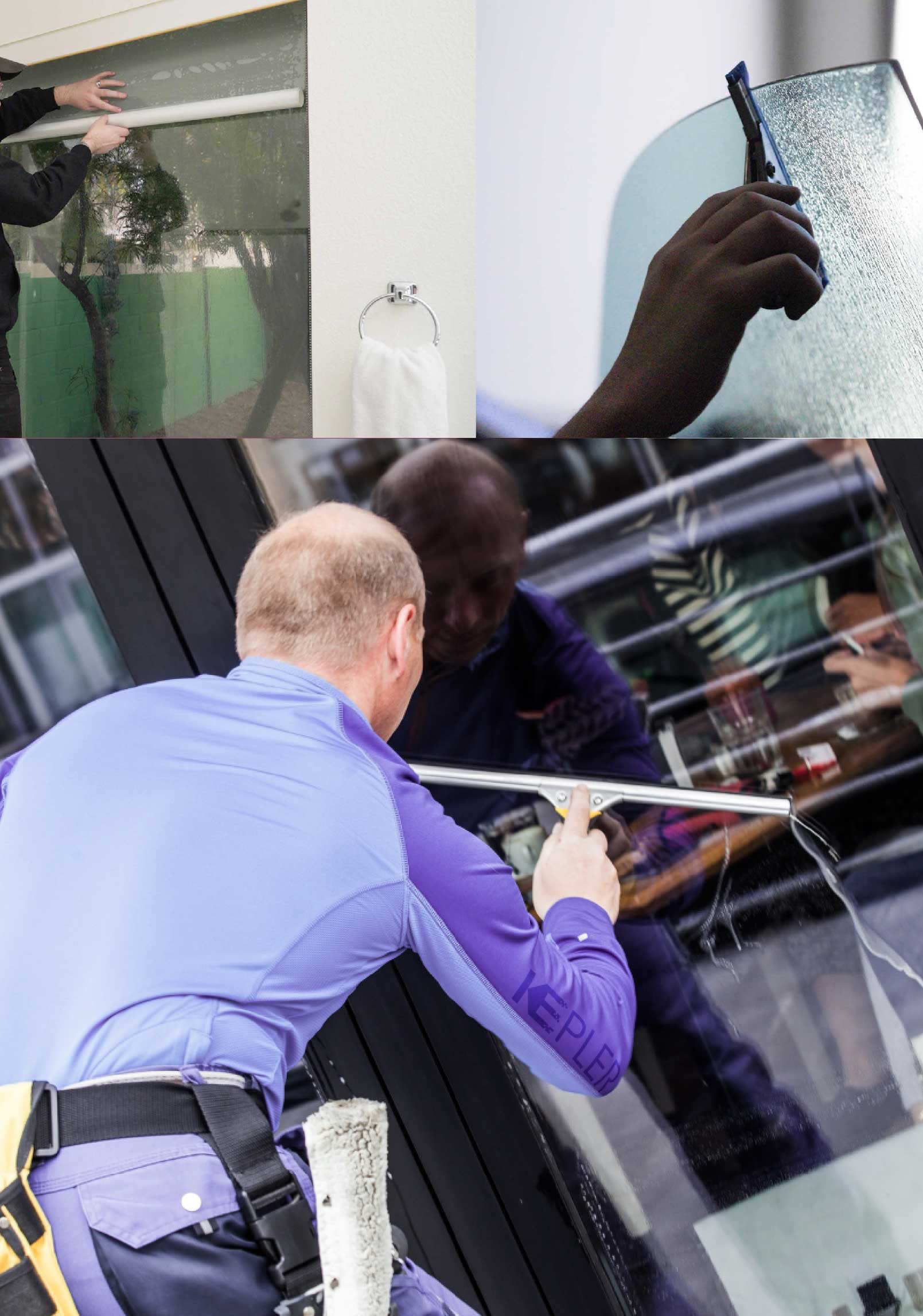 Kepler Expert Applying Anti-Graffiti Window Film to a Menlo Park Shop Front