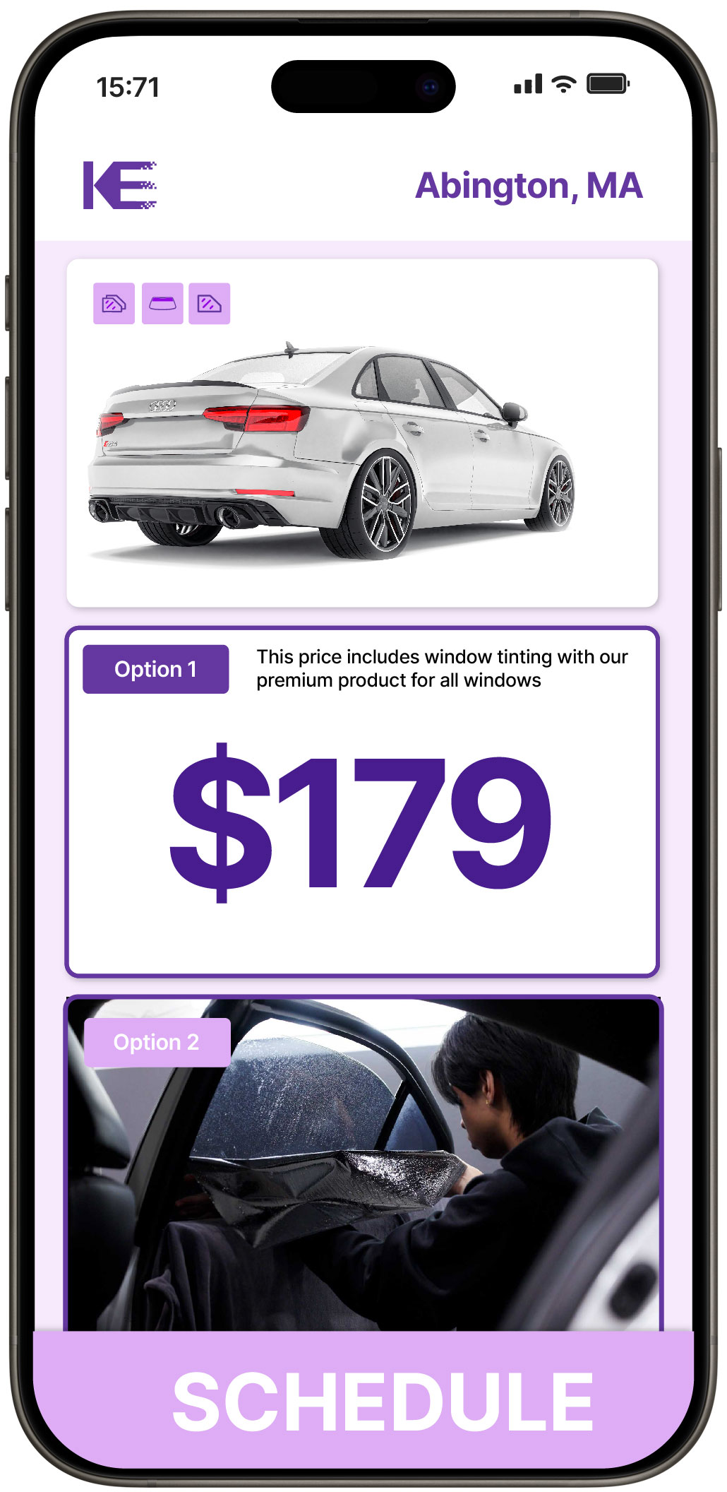 View Competitive Car Window Tinting Prices in Abington, Massachusetts