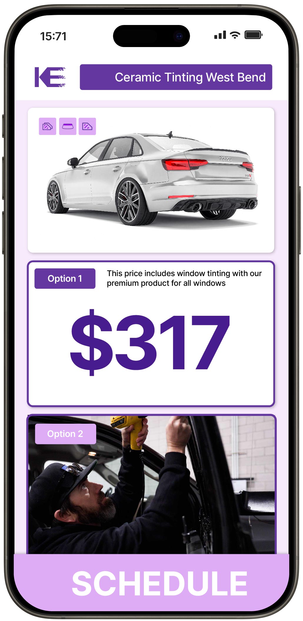 View Affordable Ceramic Window Tinting Costs in West Bend, Wisconsin