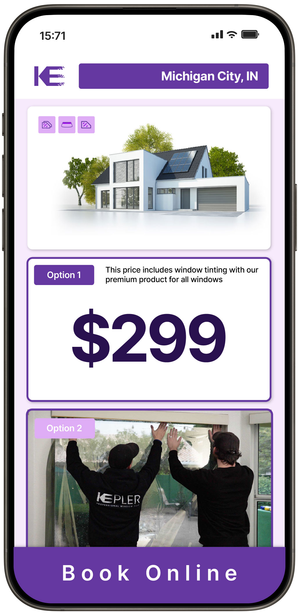 View Competitive Home Window Tinting Prices in Michigan City, Indiana