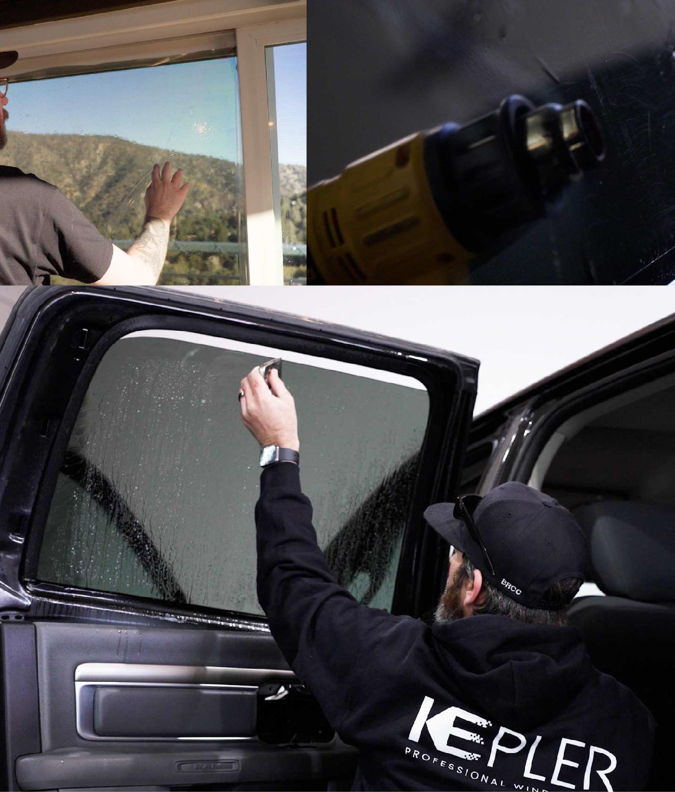 Kepler Window Tinting Specialists at Work in San Bernardino, California