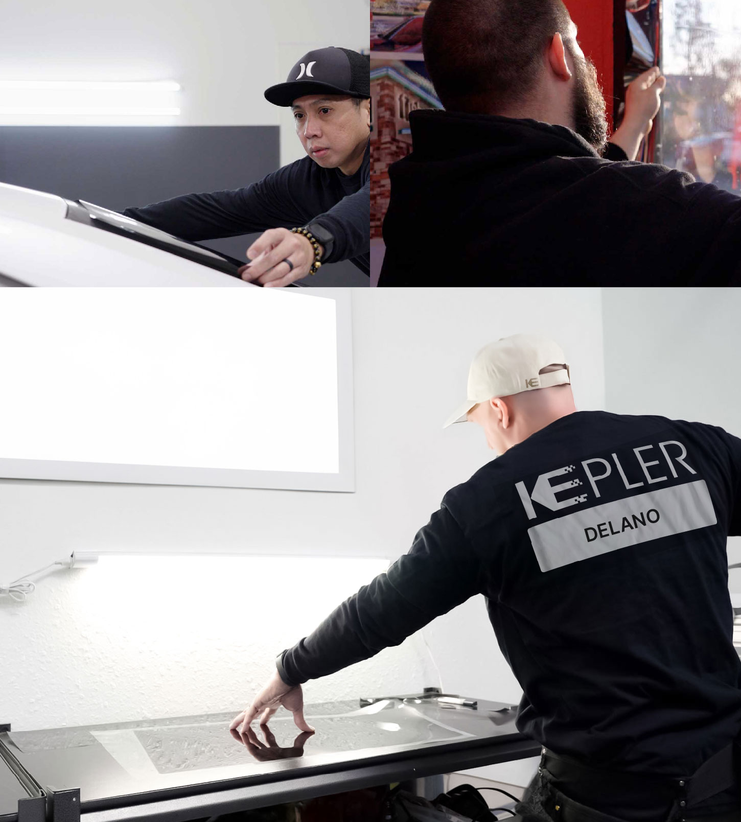 Window Tinting Specialist Cutting Film in Delano, California