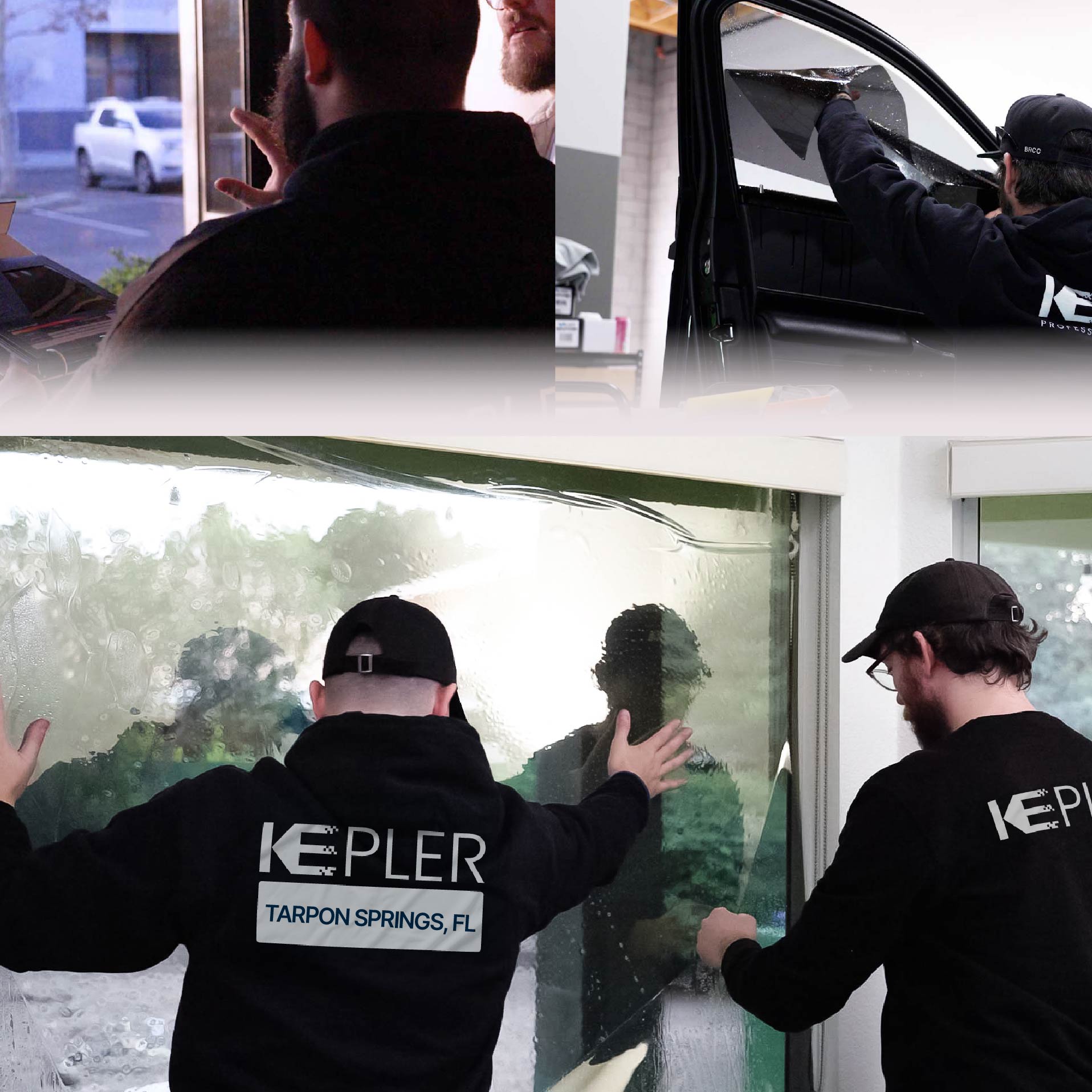Kepler Specialist Performing Commercial Window Tinting in Tarpon Springs Tarpon Springs