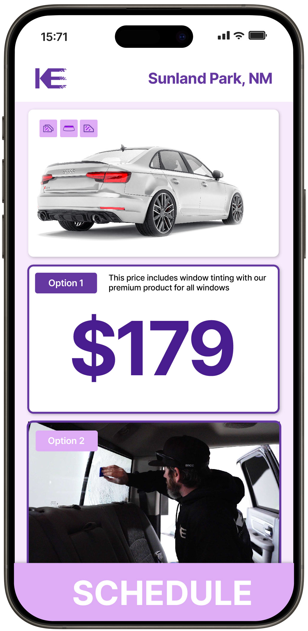 View Affordable Car Window Tinting Costs in Sunland Park, New Mexico