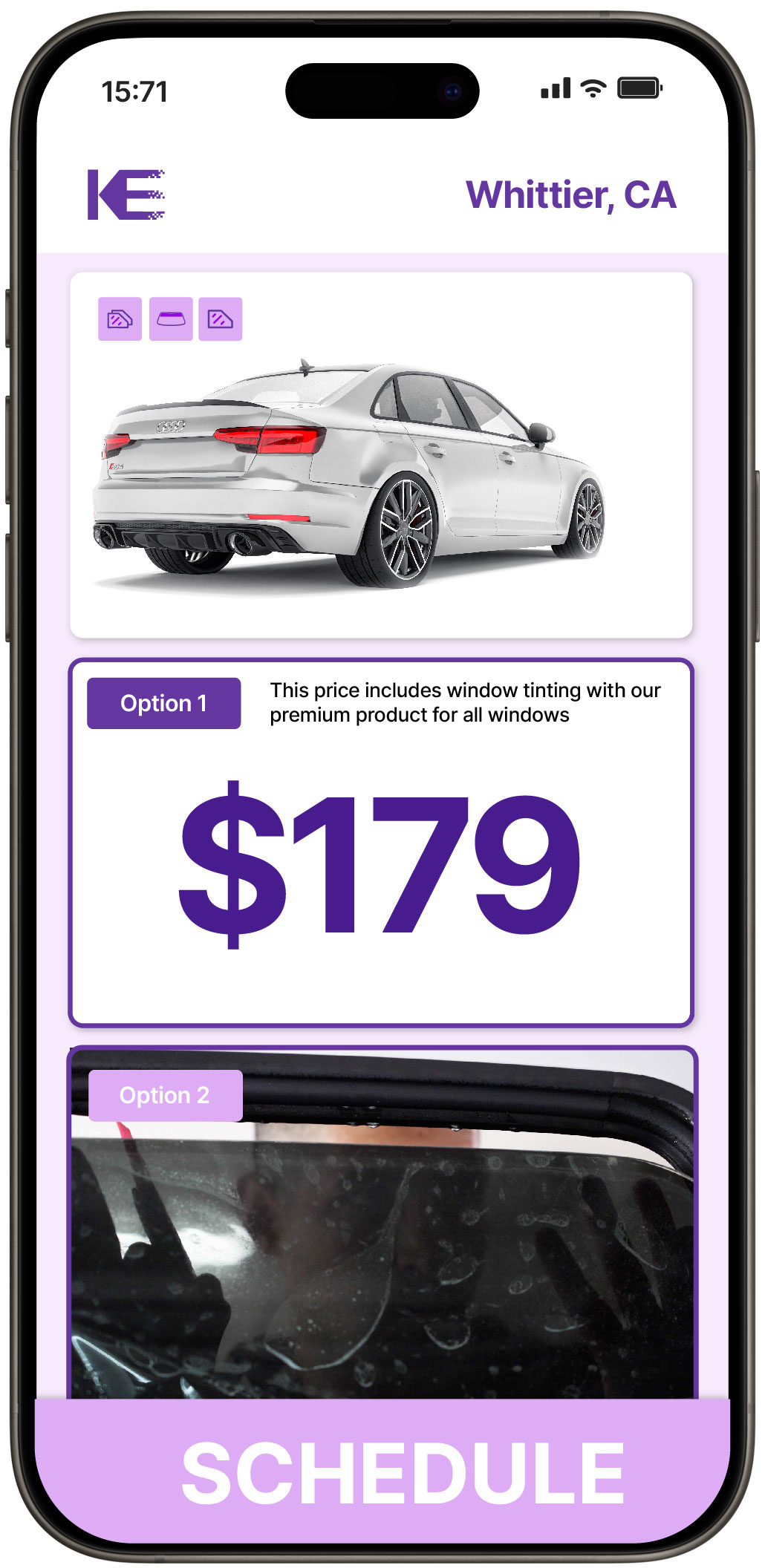 View Competitive Car Window Tinting Prices in Whittier, California