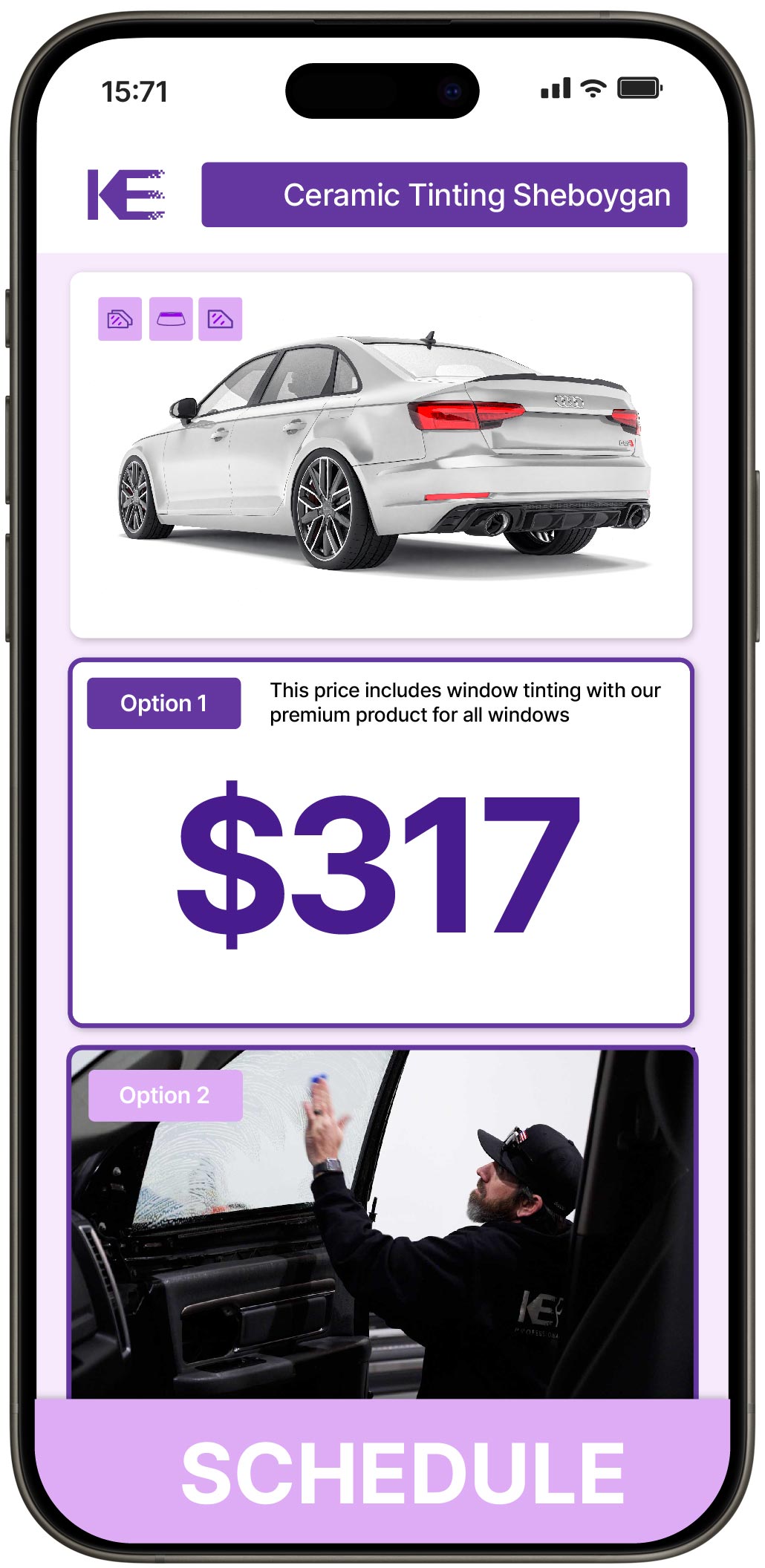 View Affordable Ceramic Window Tinting Rates in Sheboygan, Wisconsin