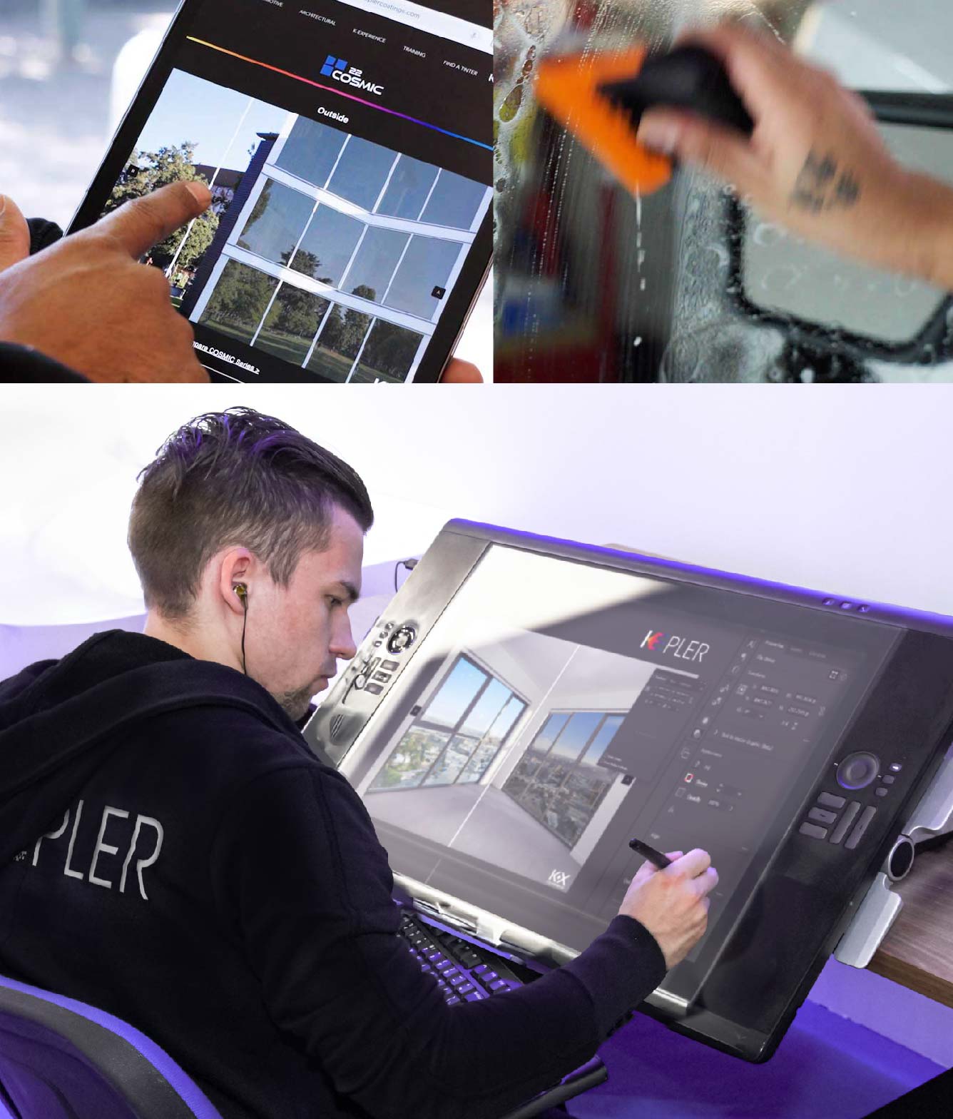 Kepler Specialist Performing Commercial Window Tinting in Houston Houston