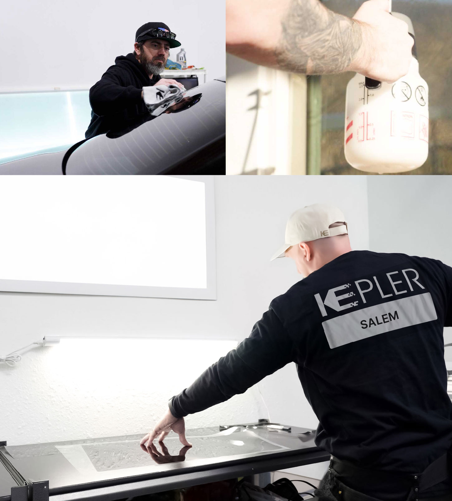 Window Tinting Specialist Cutting Film in Salem, New Hampshire