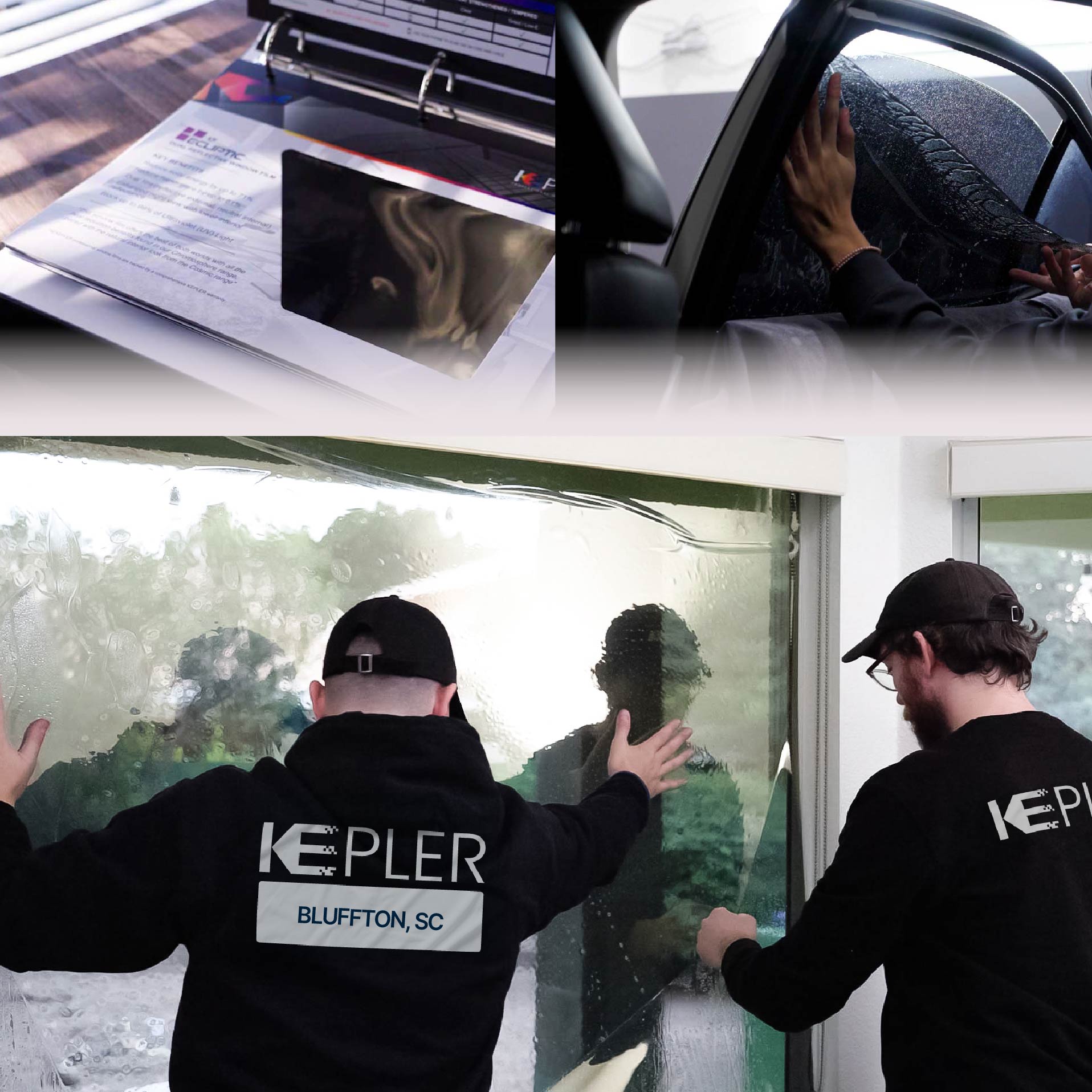Kepler Specialist Performing Commercial Window Tinting in Bluffton Bluffton